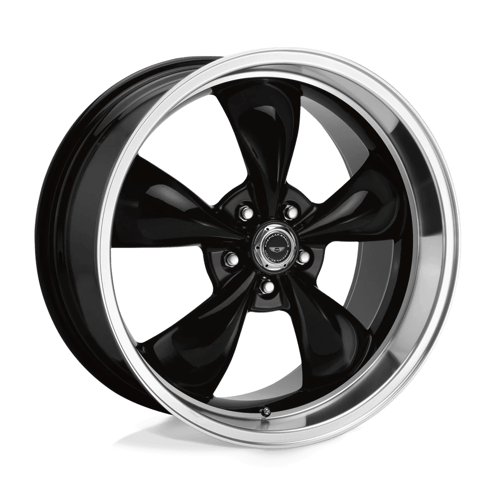 American Racing Aluminum Rim AR105 TORQ THRUST M 18X9in Gloss Black Machined Lip Finish, AR105M8912B - Image 2