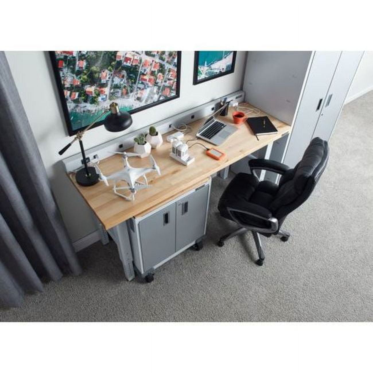 GLADIATOR 6' ADJUSTABLE HEIGHT HARDWOOD WORKBENCH - Image 4