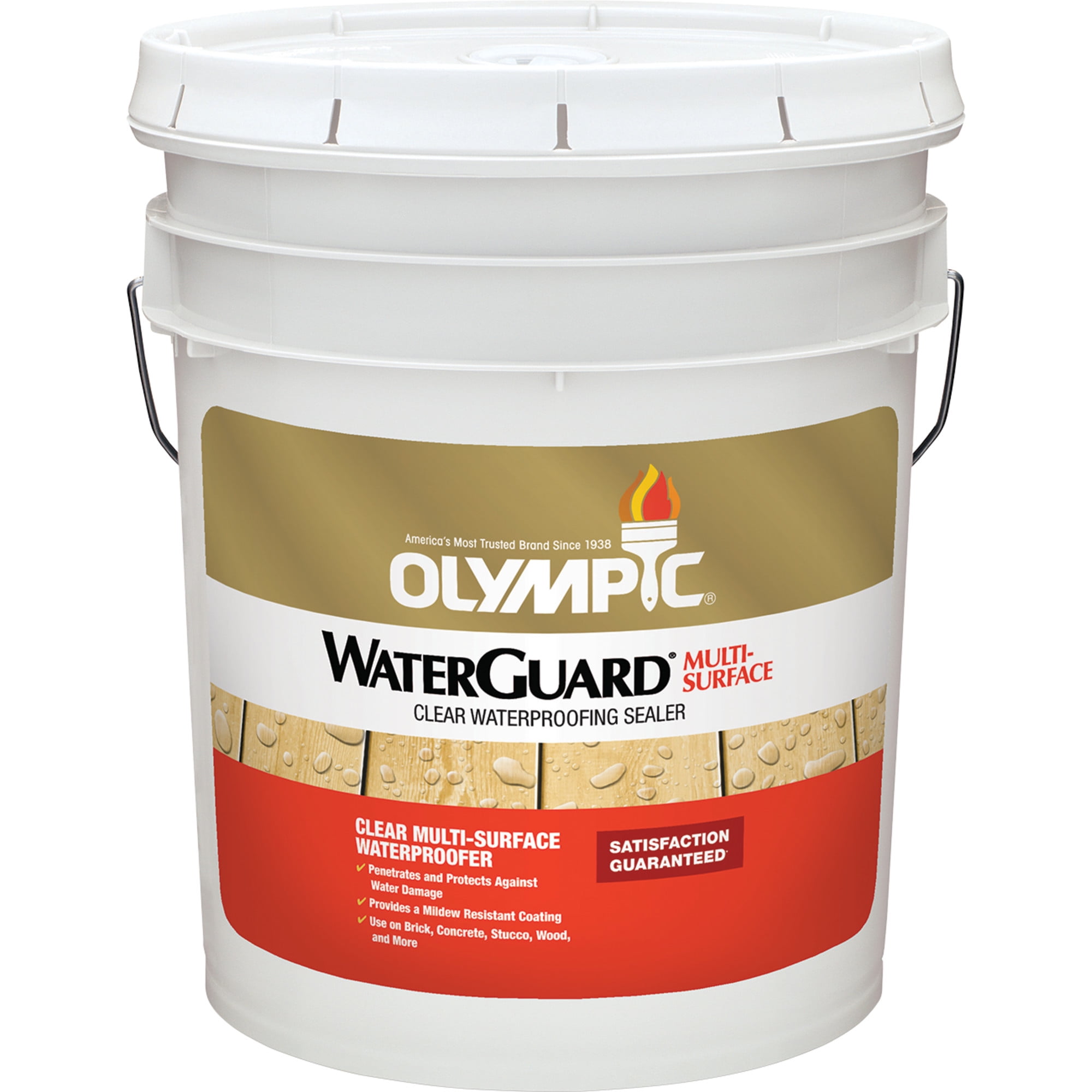 Olympic WaterGuard 5 Gallons Clear Multi-Surface Exterior Waterproofing Sealer - Image 5