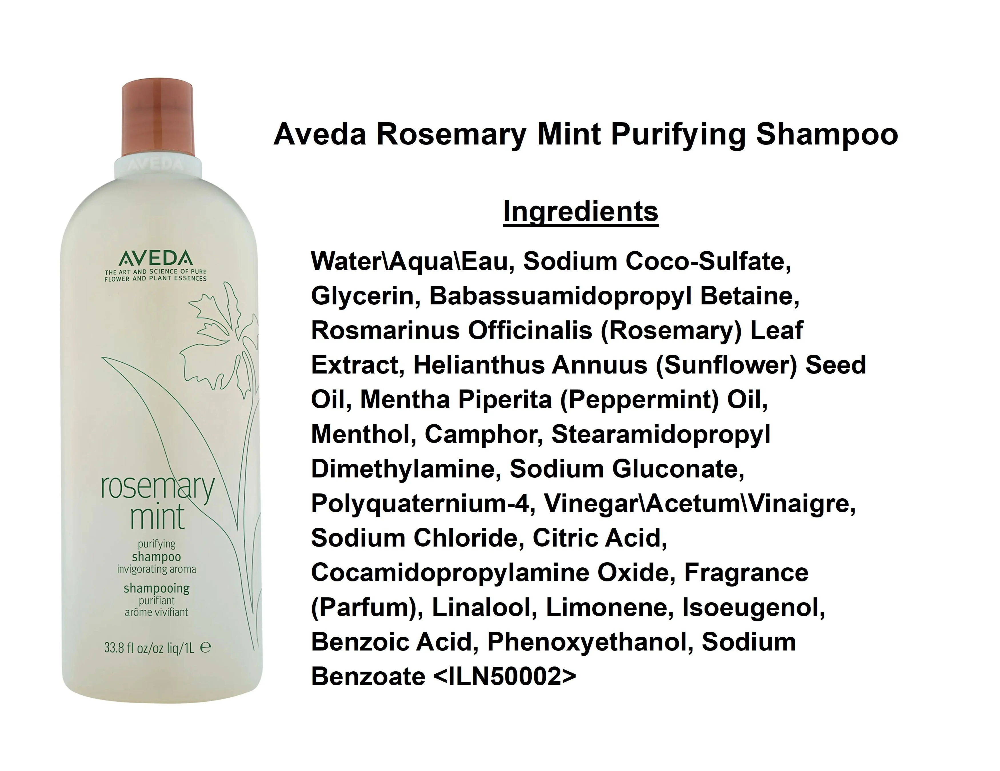 Aveda Rosemary Mint Purifying Shampoo with Pump 33.8 fl oz (1 tr) - Image 4