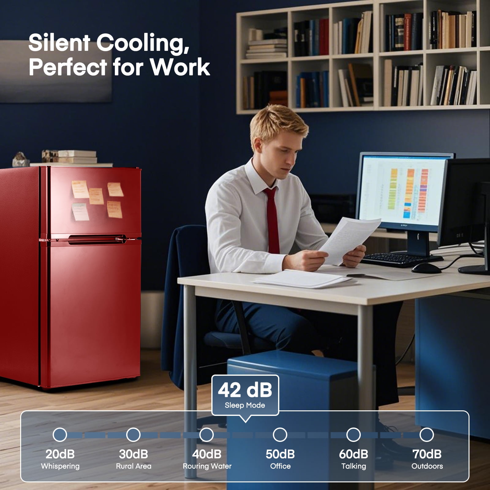 Electric Cigar Humidor for 300 Cigars, 40L Cigar Cabinet with Temperature Control, Spanish Cedar Wood Shelves, Digital Hygrometer, Gift for Men - Image 6