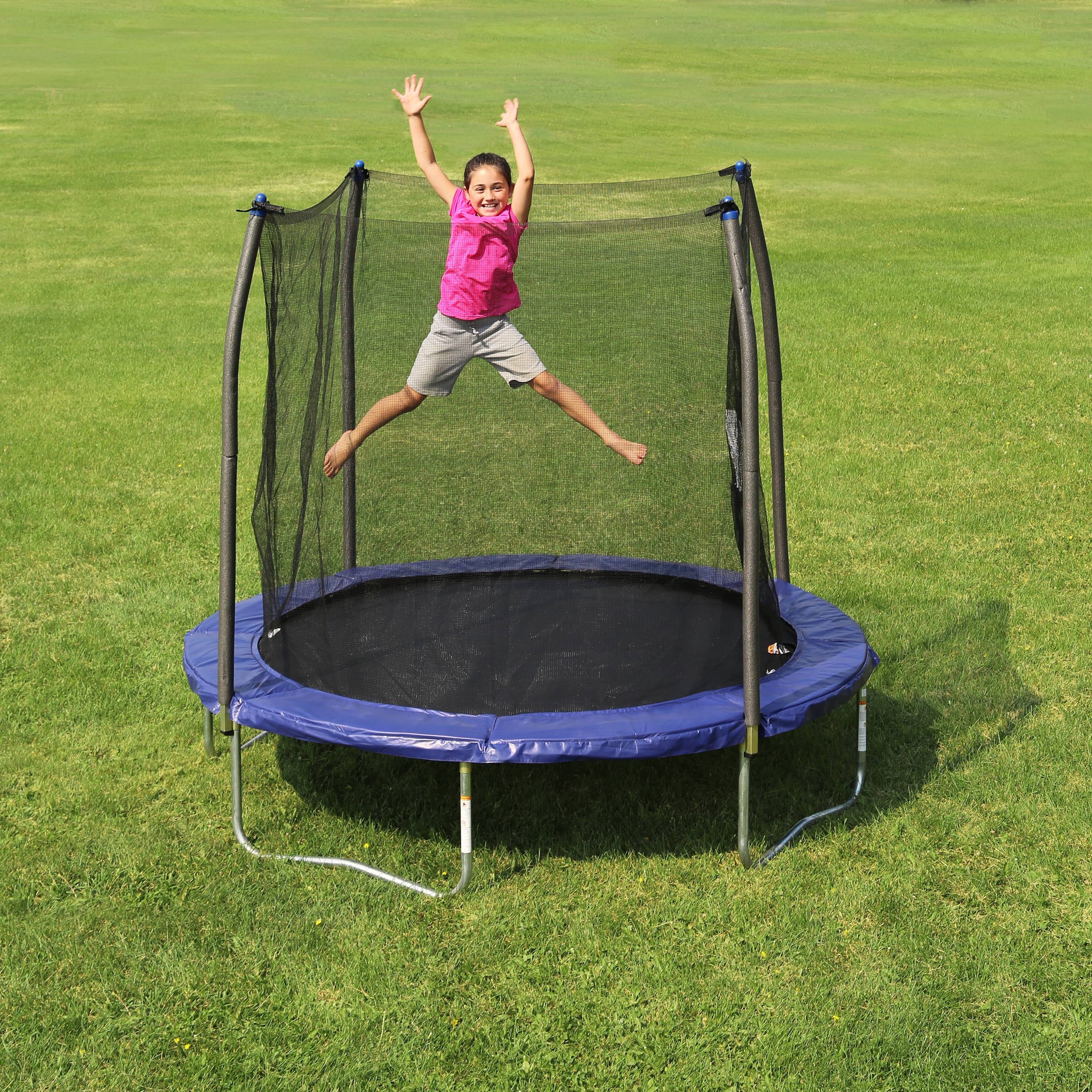 Skywalker Trampolines 8ft Round Trampoline with Safety Enclosure Net, Green - Outdoor Bounce Mat for Kids & Adults - Image 7