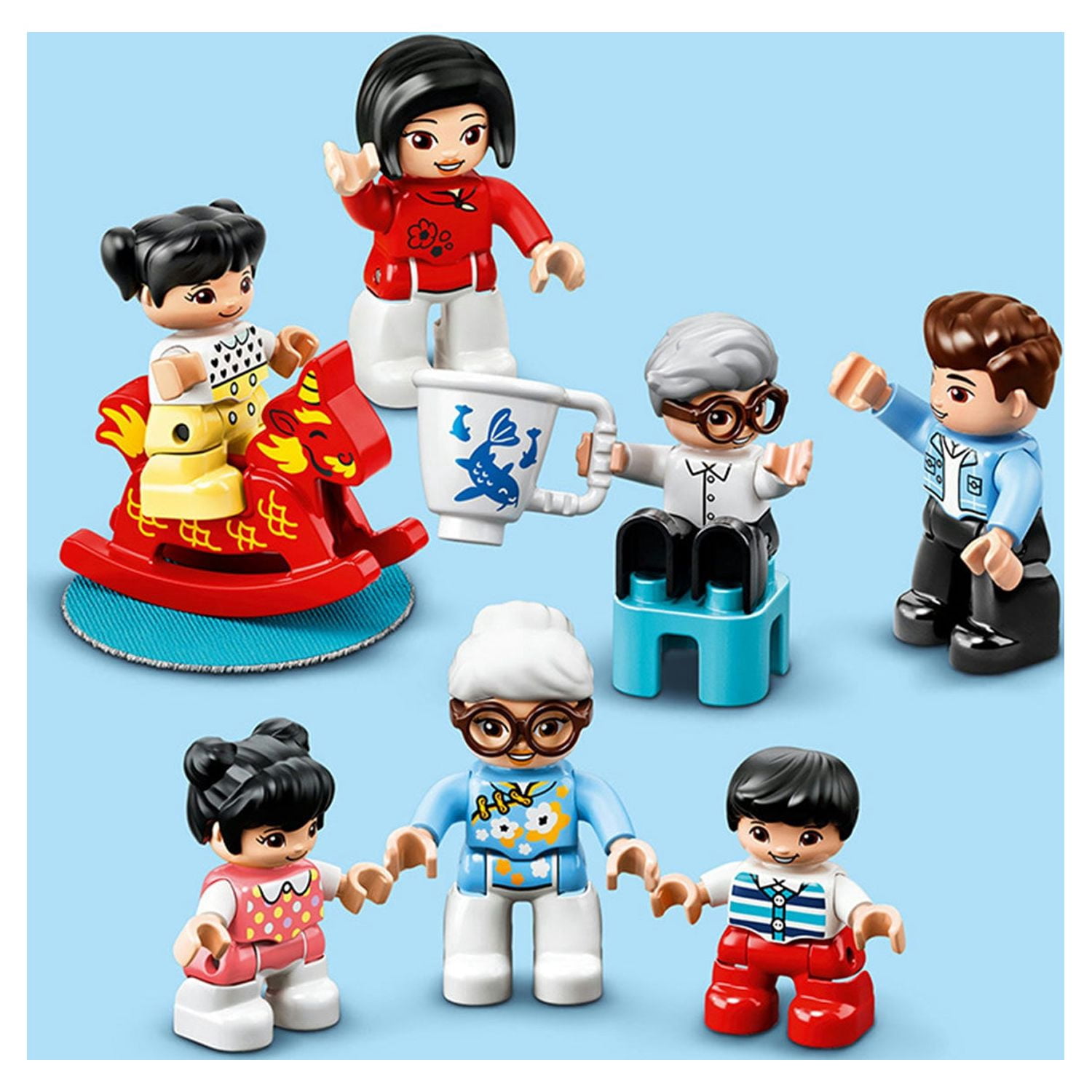 LEGO DUPLO Town Happy Childhood Moments 10943 Family House Toy Playset for Kids (227 Pieces) - Image 8