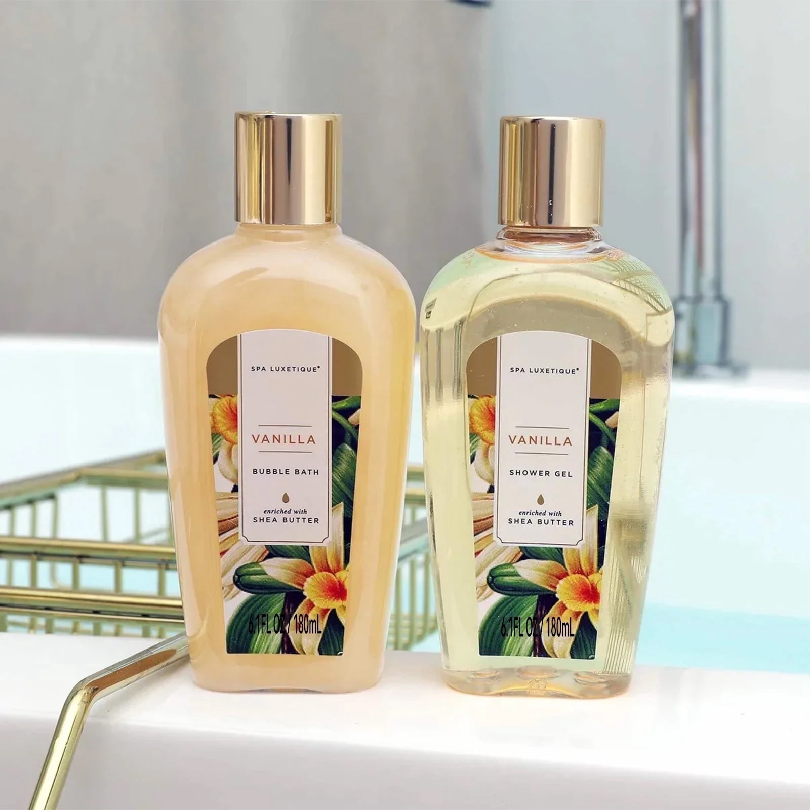 Spa Luxetique Gift Sets for Women - 15 Pcs Vanilla Scent Birthday Mothers Day Gifts for Mom Bath Baskets for Her - Image 4