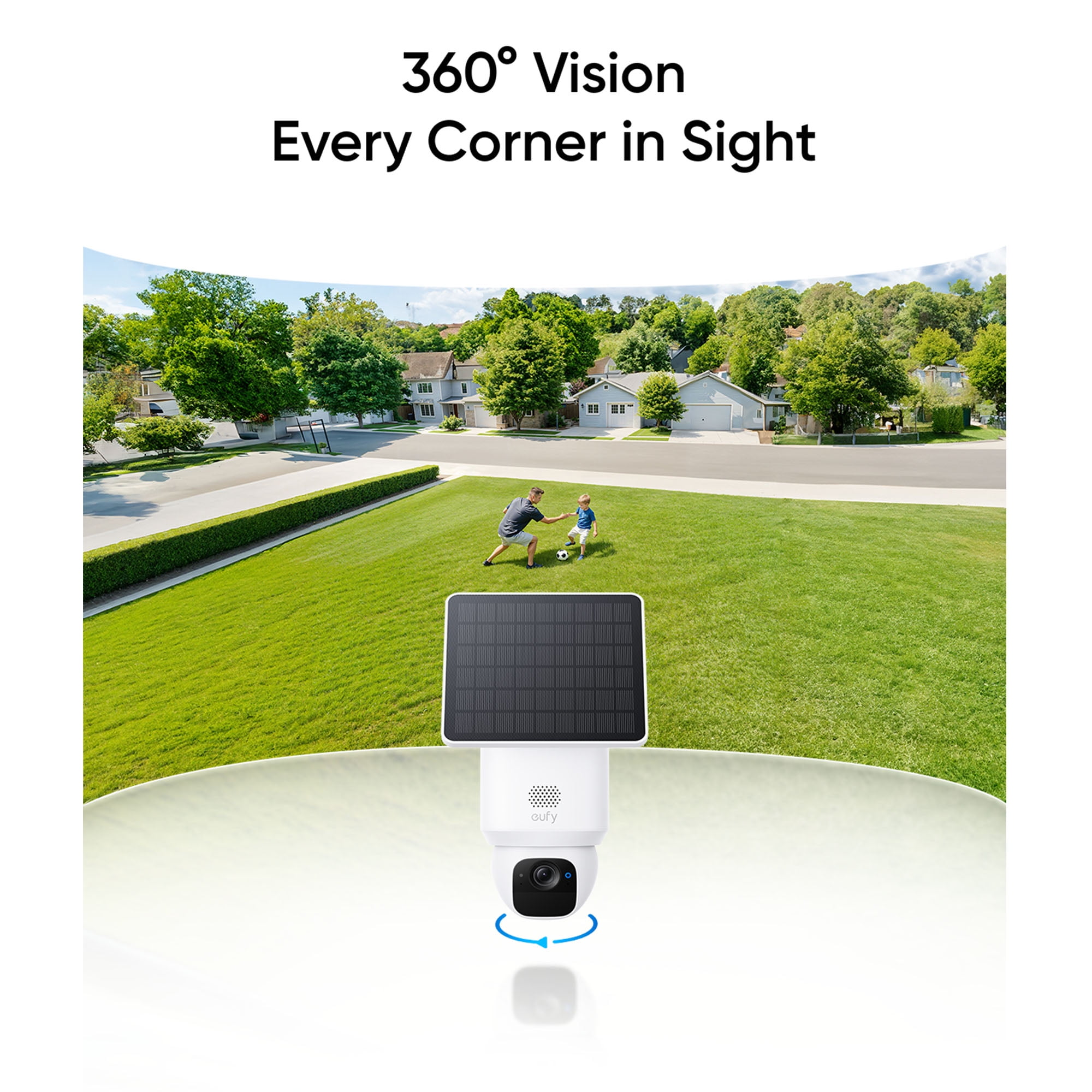 eufy SoloCam E30 Wi-Fi 2K 360° Security Camera Comes with Adjustable Solar Panel, No Monthly Fees - Image 5