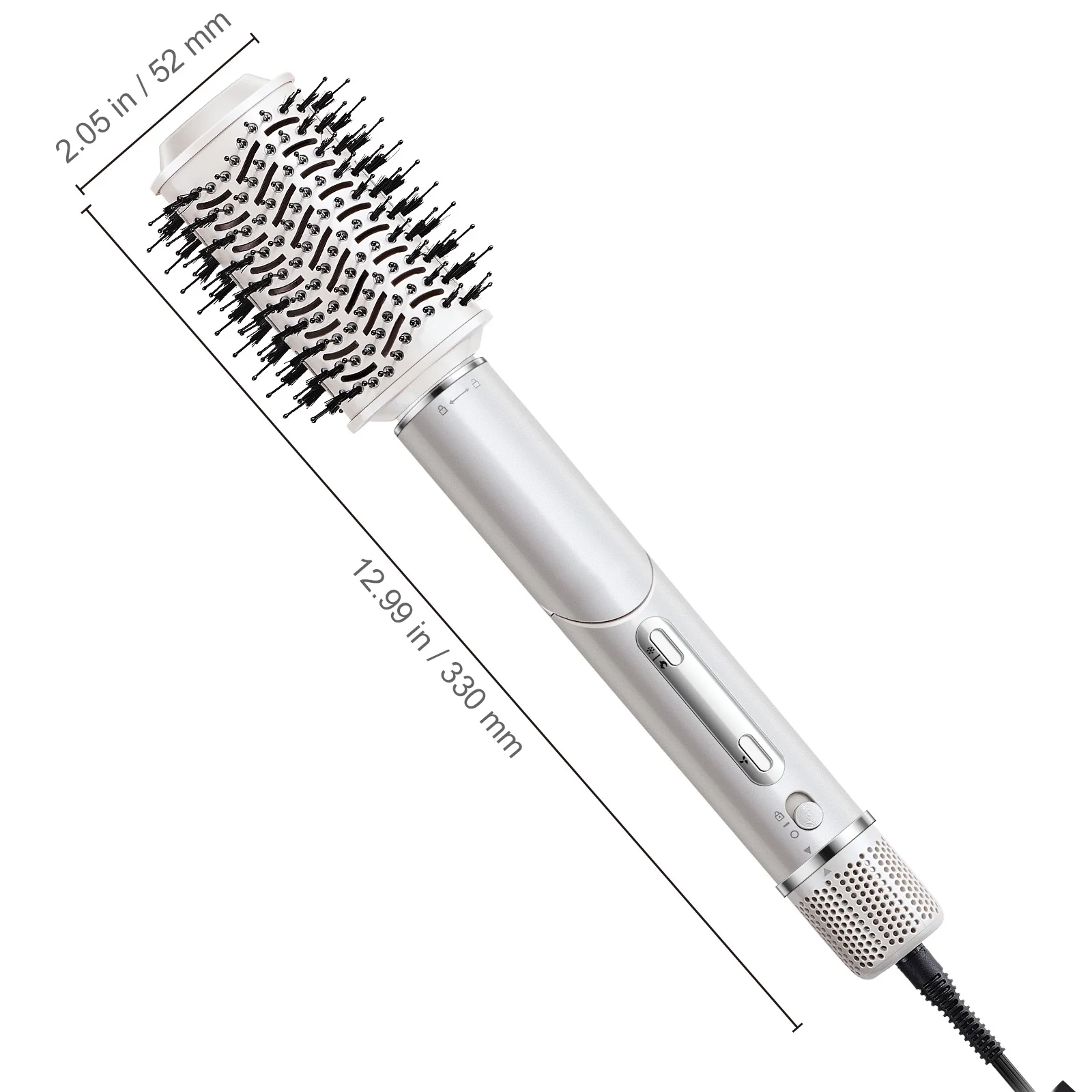 KFFKFF Hair Styling Dryer Brush, Versatile 7-in-1 Professional Styler, 110,000RPM Rapid Hot Air Styler with 2 Auto-Wrap Curling Tools, Trio of Brushes & 3 Nozzles, Ionic Hair Dryer for Quick Drying - Image 3