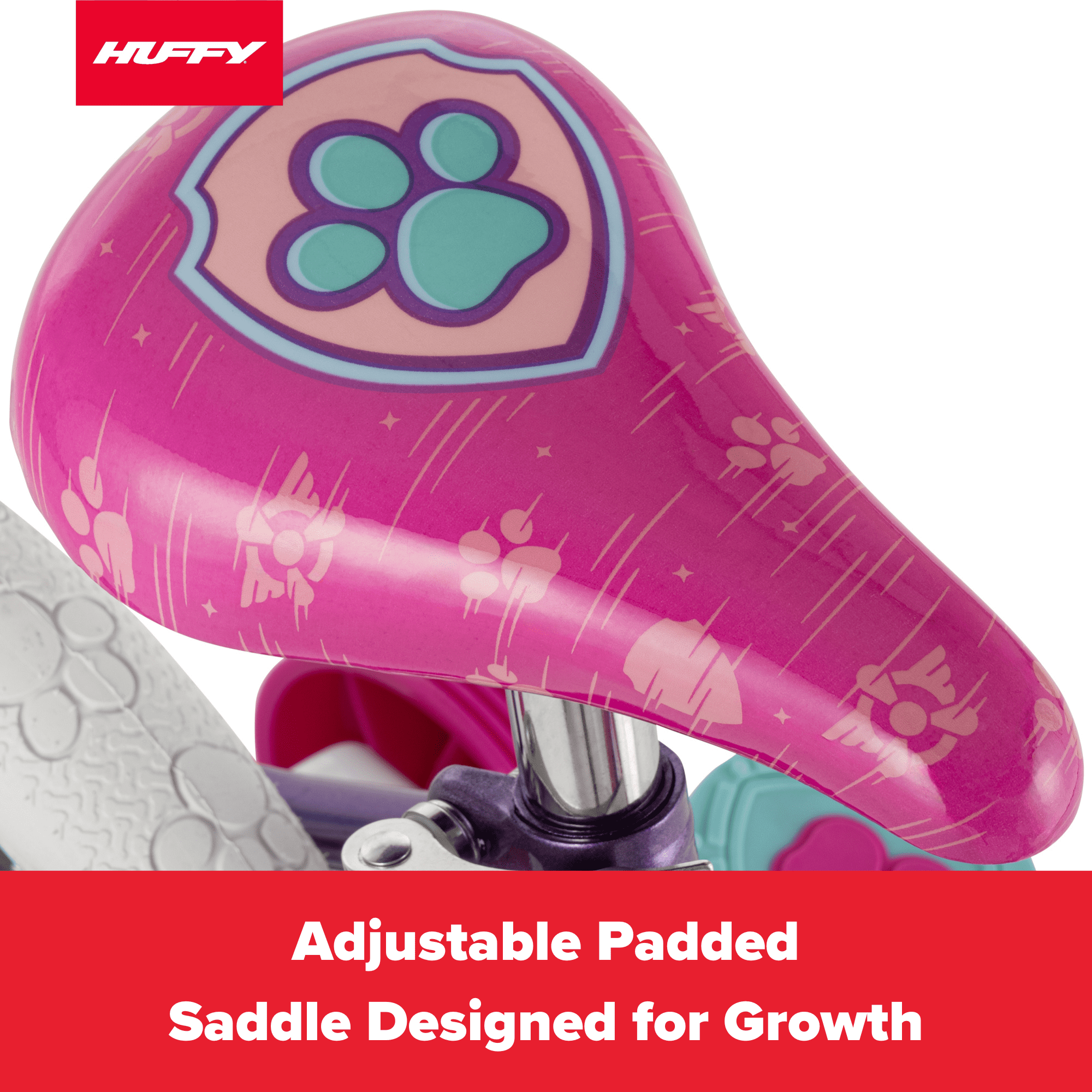 Huffy 12" Paw Patrol Kids' Bike, Fits Riders 3'1" - 3'5", Pink, Child, Girl's - Image 10