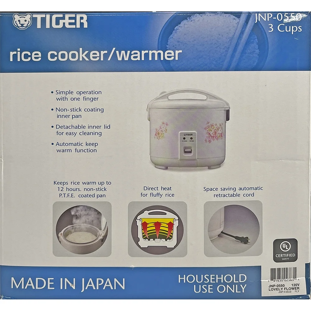 Tiger Rice Cooker/Warmer Floral Design, 3 Cups - Image 3