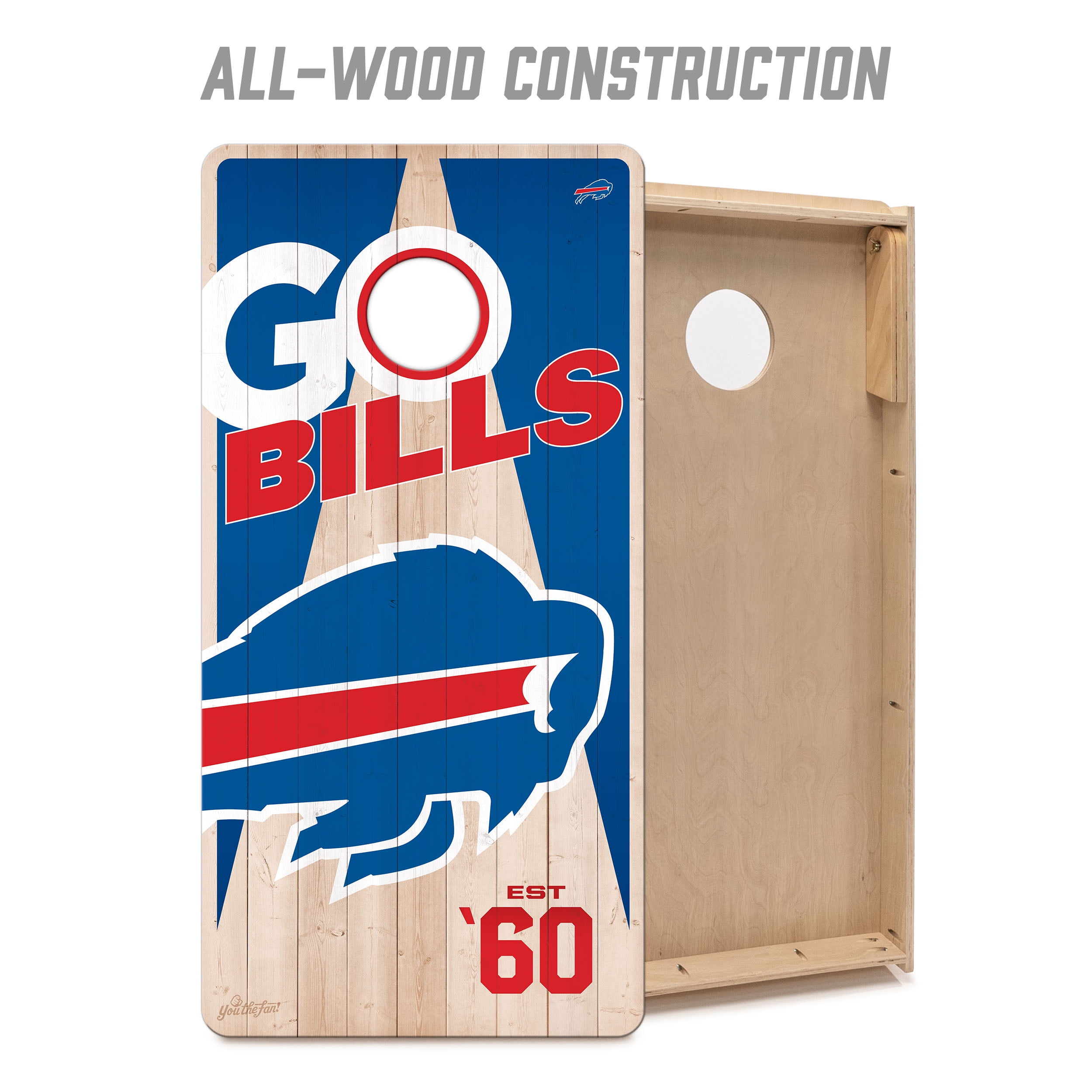 YouTheFan NFL Buffalo Bills 2' x 4' Cornhole Game - Image 5