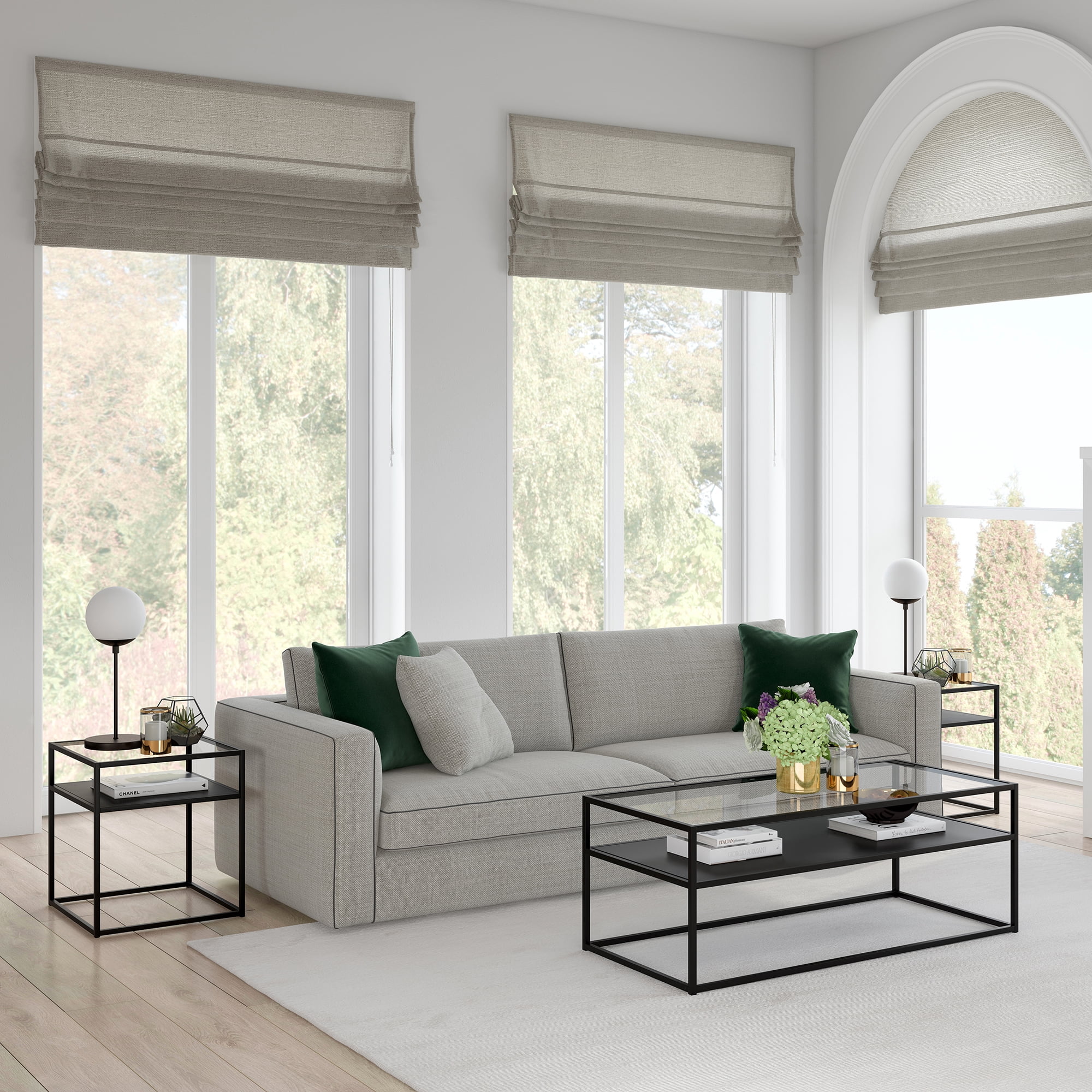 Evelyn&Zoe Ada 20" Wide Square Side Table, Blackened Bronze - Image 4