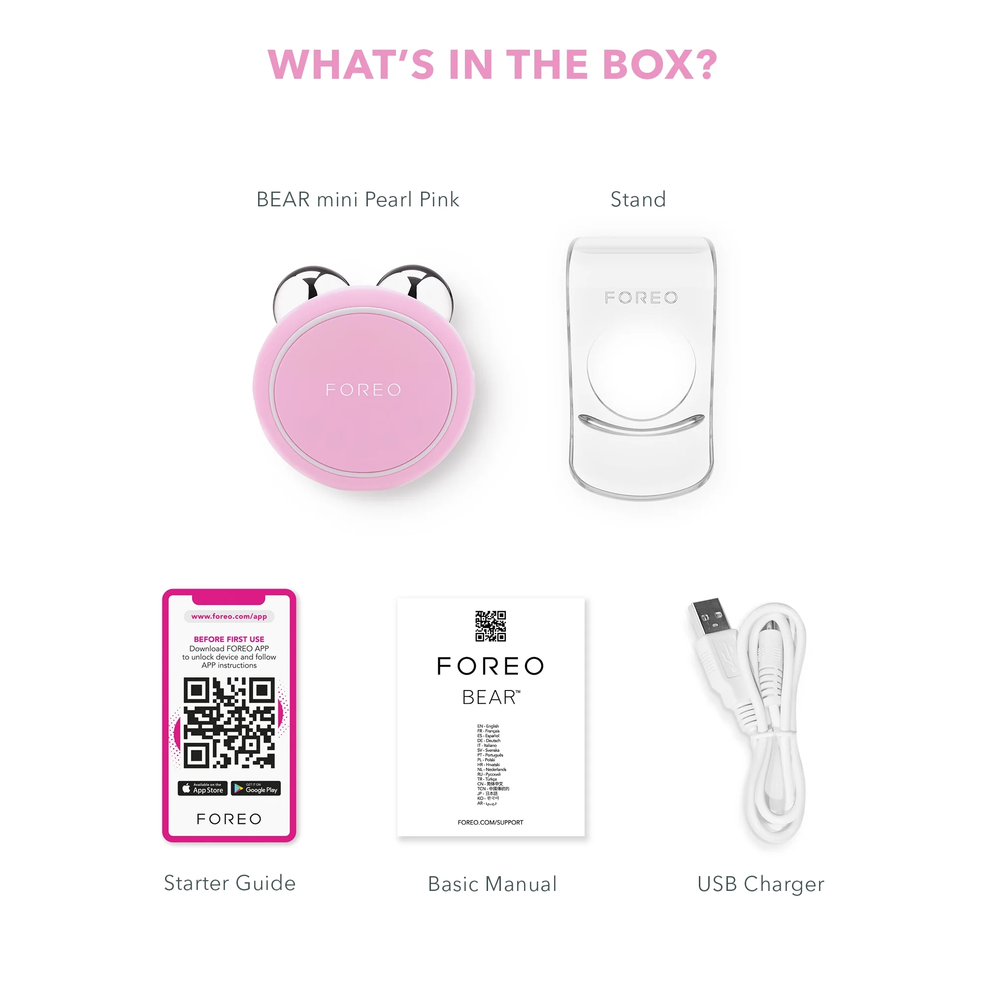 FOREO BEAR Mini Pearl Pink - Image 3