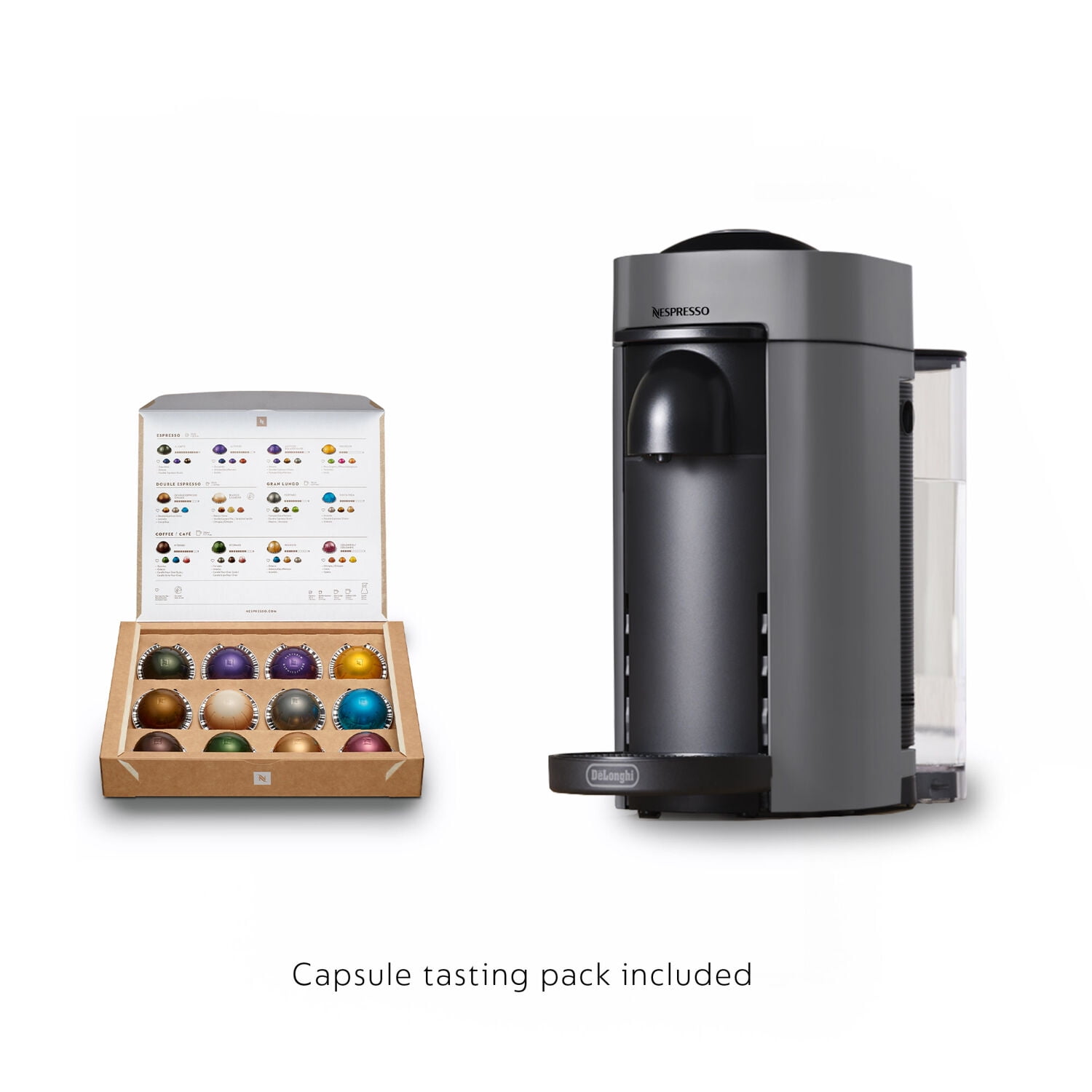 Nespresso New Vertuo Plus Coffee and Espresso Machine by De'Longhi, Gray, Single-Serve Brewers - Image 8