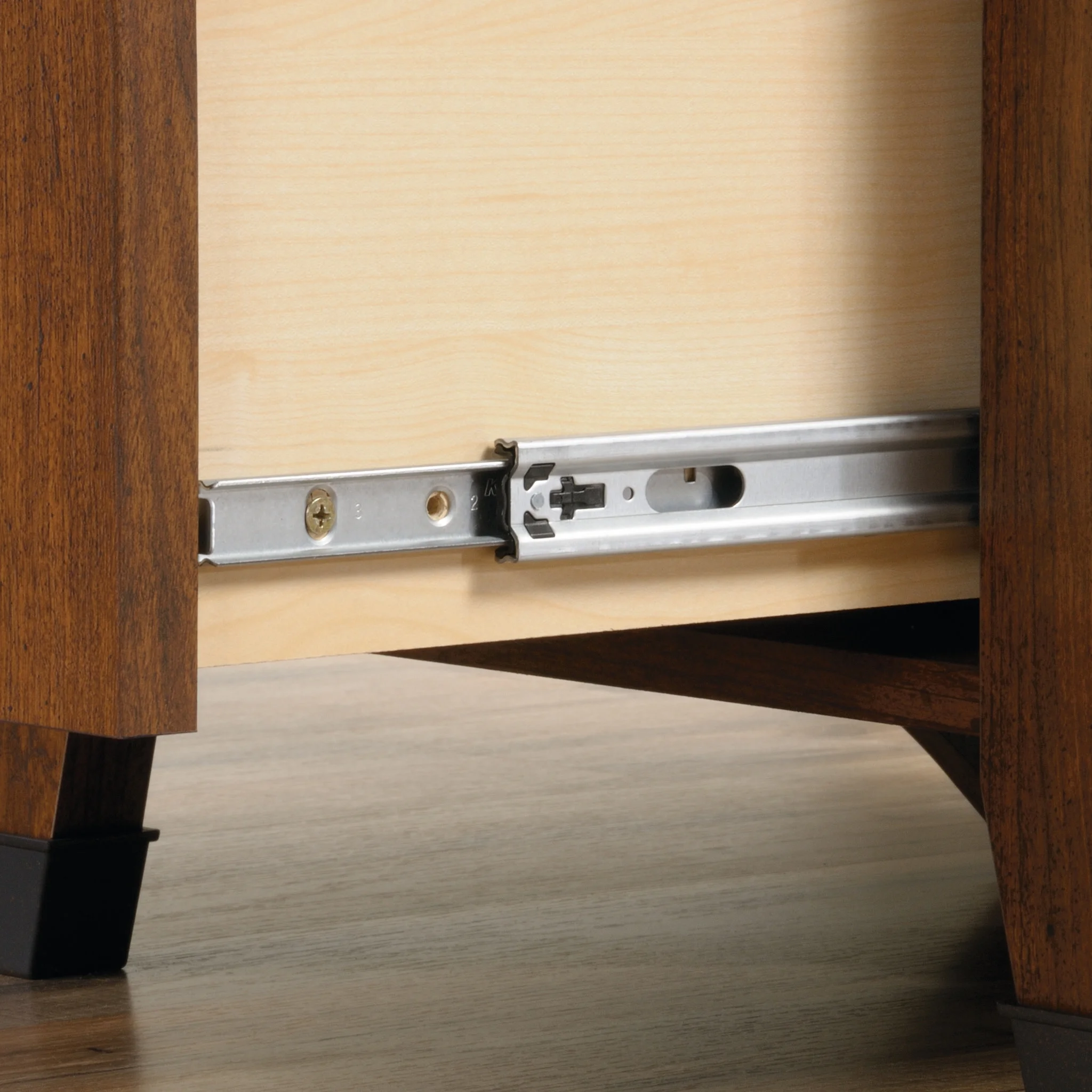 Sauder Carson Forge Corner Computer Desk, Washington Cherry Finish - Image 6