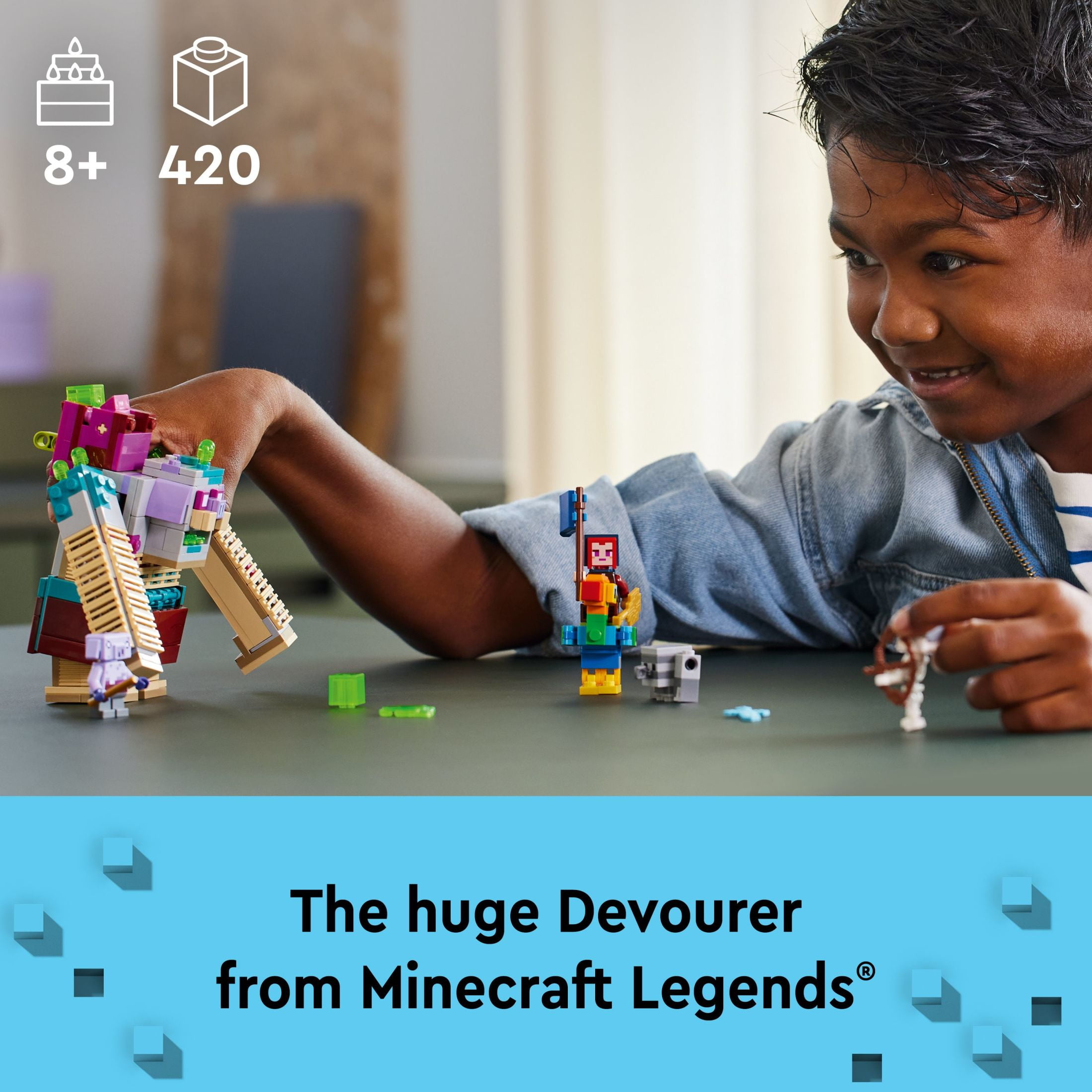 LEGO Minecraft Legends The Devourer Showdown Adventure Set, Minecraft Toy featuring Popular Characters and Minecraft Action Figures, Gaming Gift Idea for Boys, Girls and Kids Ages 8 and Up, 21257 - Image 3