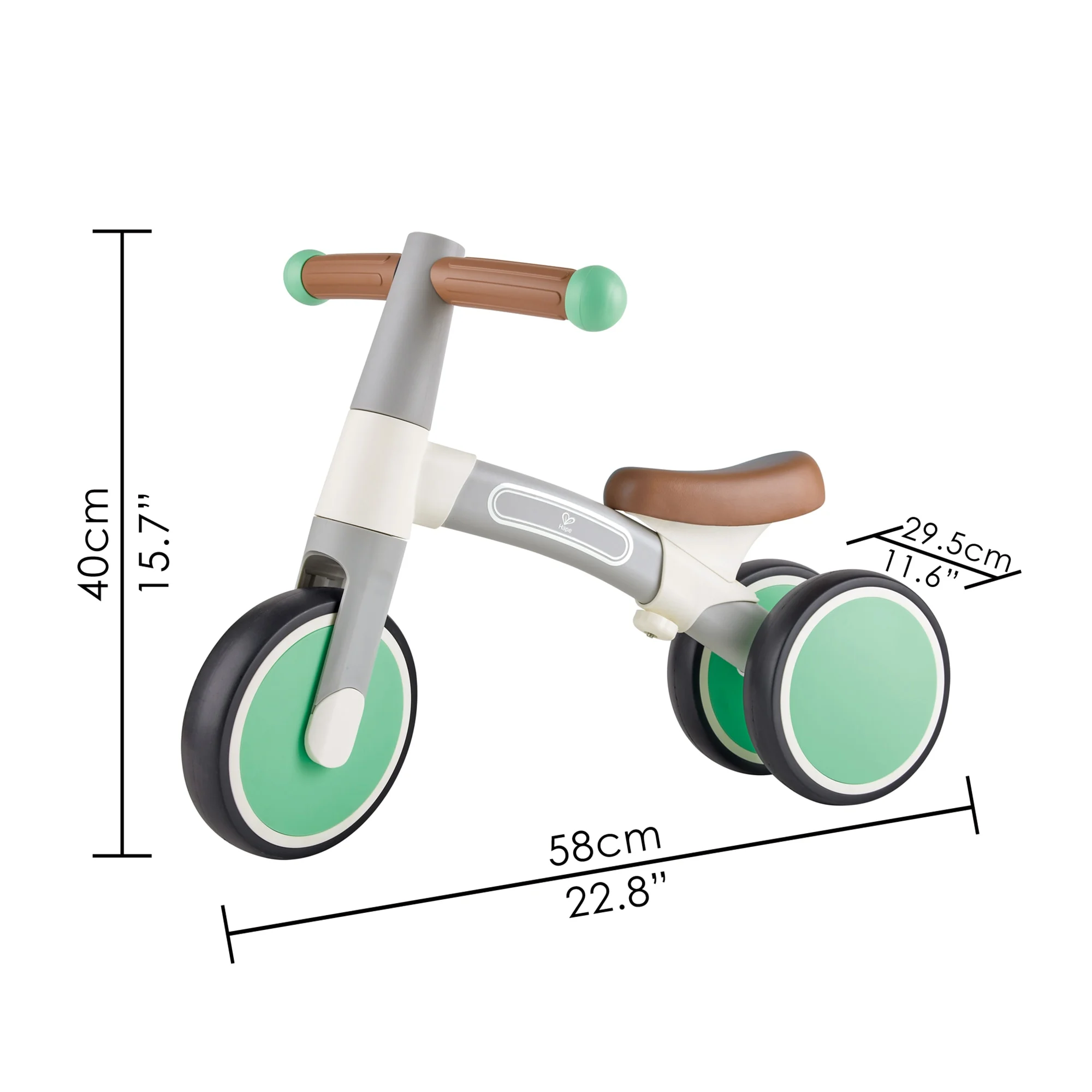 Hape: First Ride Balance Bike - Light Green - Lightweight 3 Wheeled Tricycle, Adjustable Position, Foam Wheels, Learn To Ride, Kids & Toddlers 18mo+ - Image 8