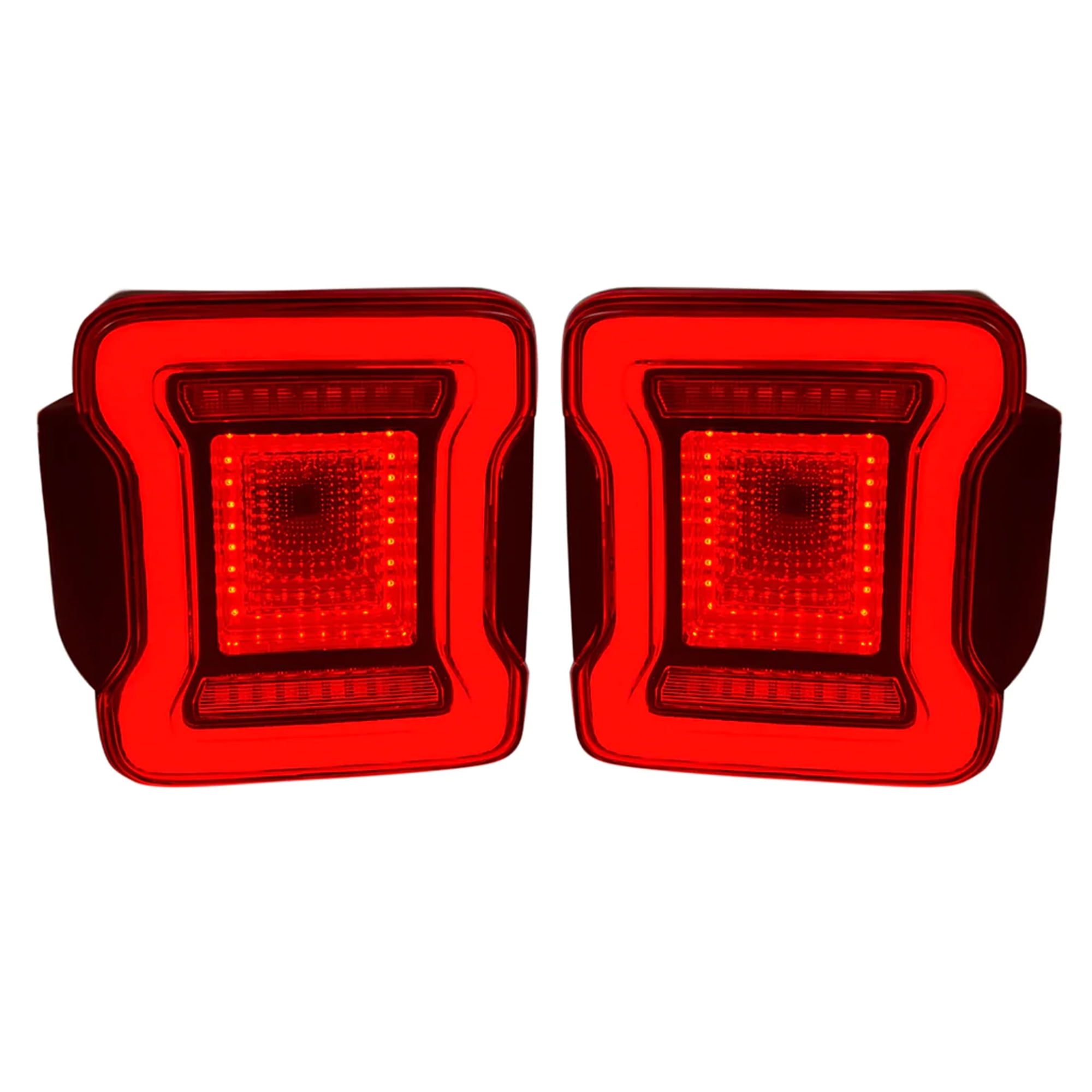 AMERICAN MODIFIED Red Lens Tunnel Tail Lights for 07-18 Jeep Wrangler JK JKU - Image 8
