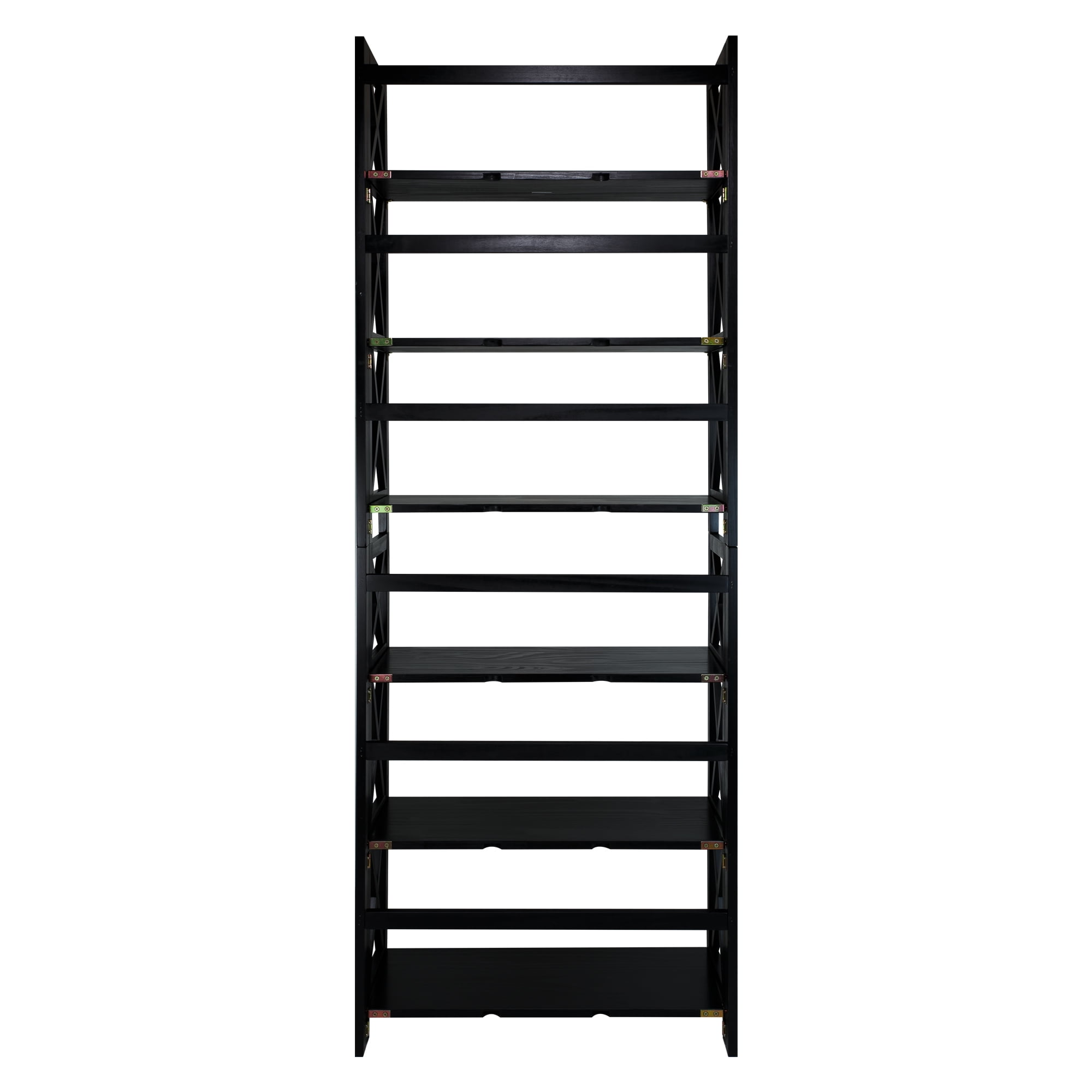 Casual Home Montego 3-Shelf Folding Bookcase -Black - Image 9