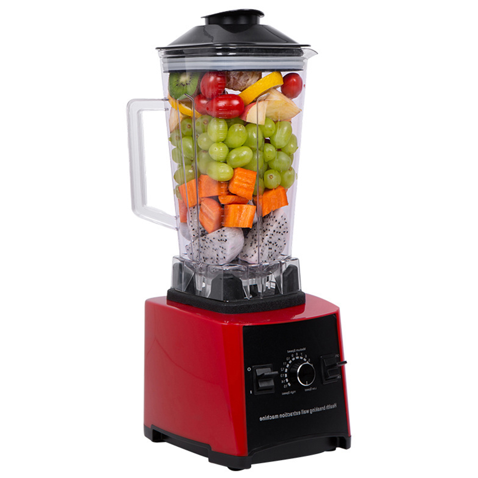 LASIEYO Countertop Blender, Professional Blender for Shakes and Smoothies Food Processor Electric Juicer Squeezer, 3000W 15 Adjustable Speed Control Blender for Kitchen Ice Crush Fruit Drinks, Red 2L - Image 12