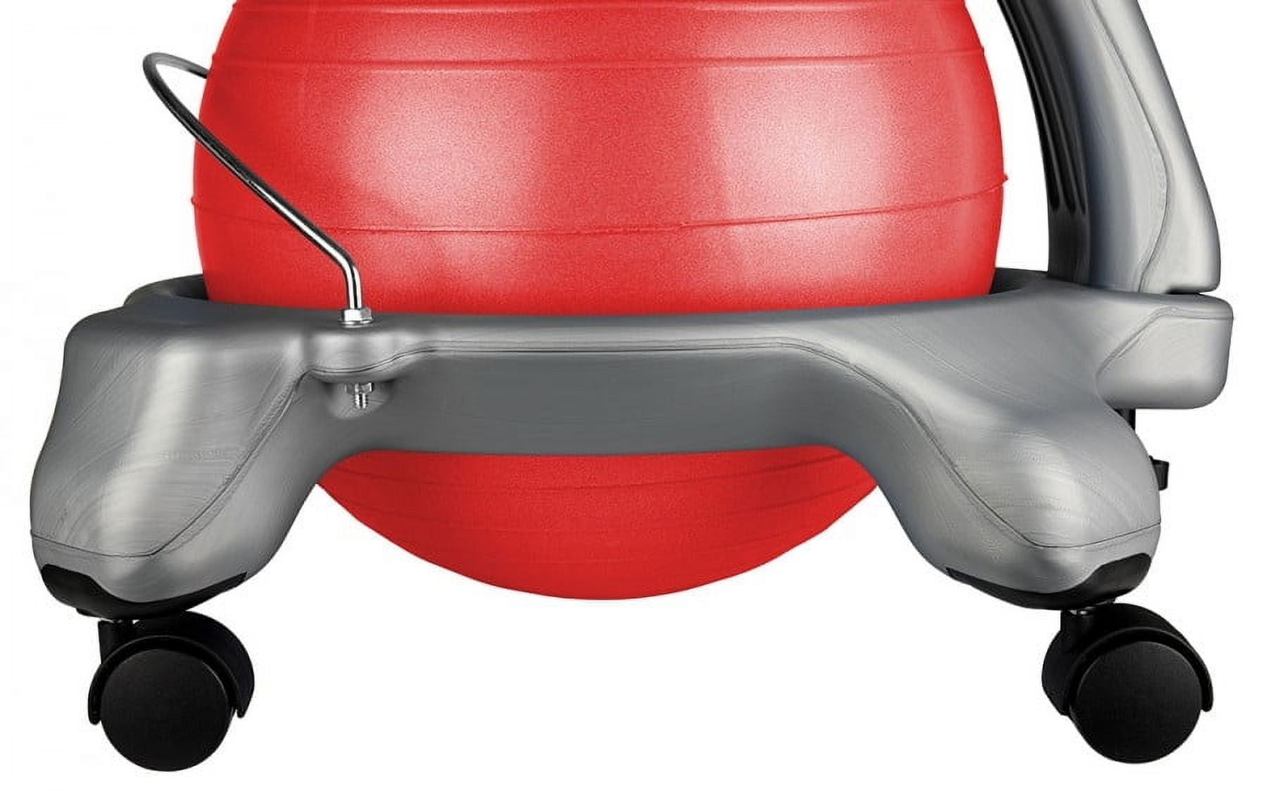 CanDo® Ball Chair - Plastic - Mobile - with Back - Child Size - with Red Ball - Image 2