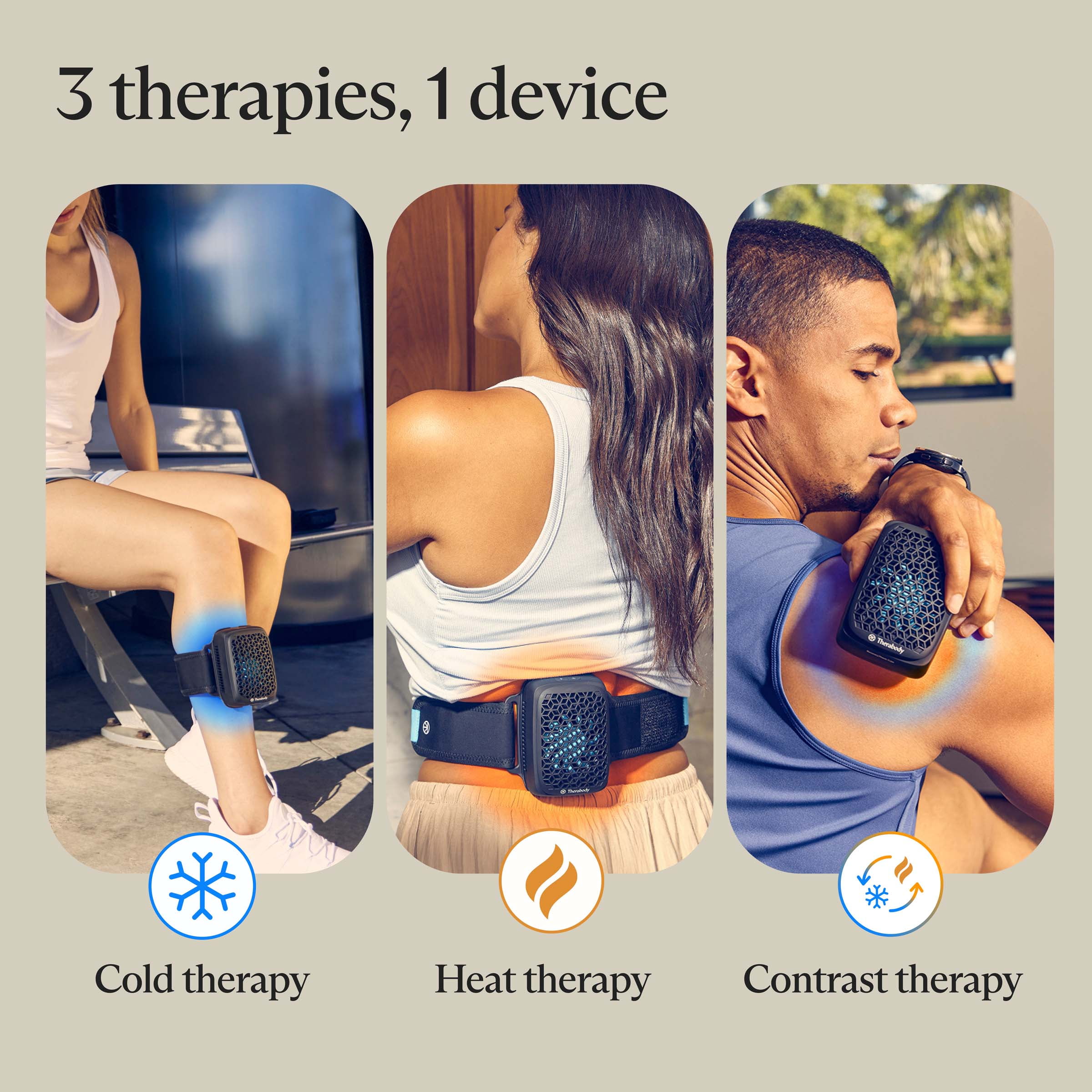 Therabody RecoveryTherm Cube Cordless Heat & Cold Therapy for Pain Relief and Muscle Recovery - Image 8