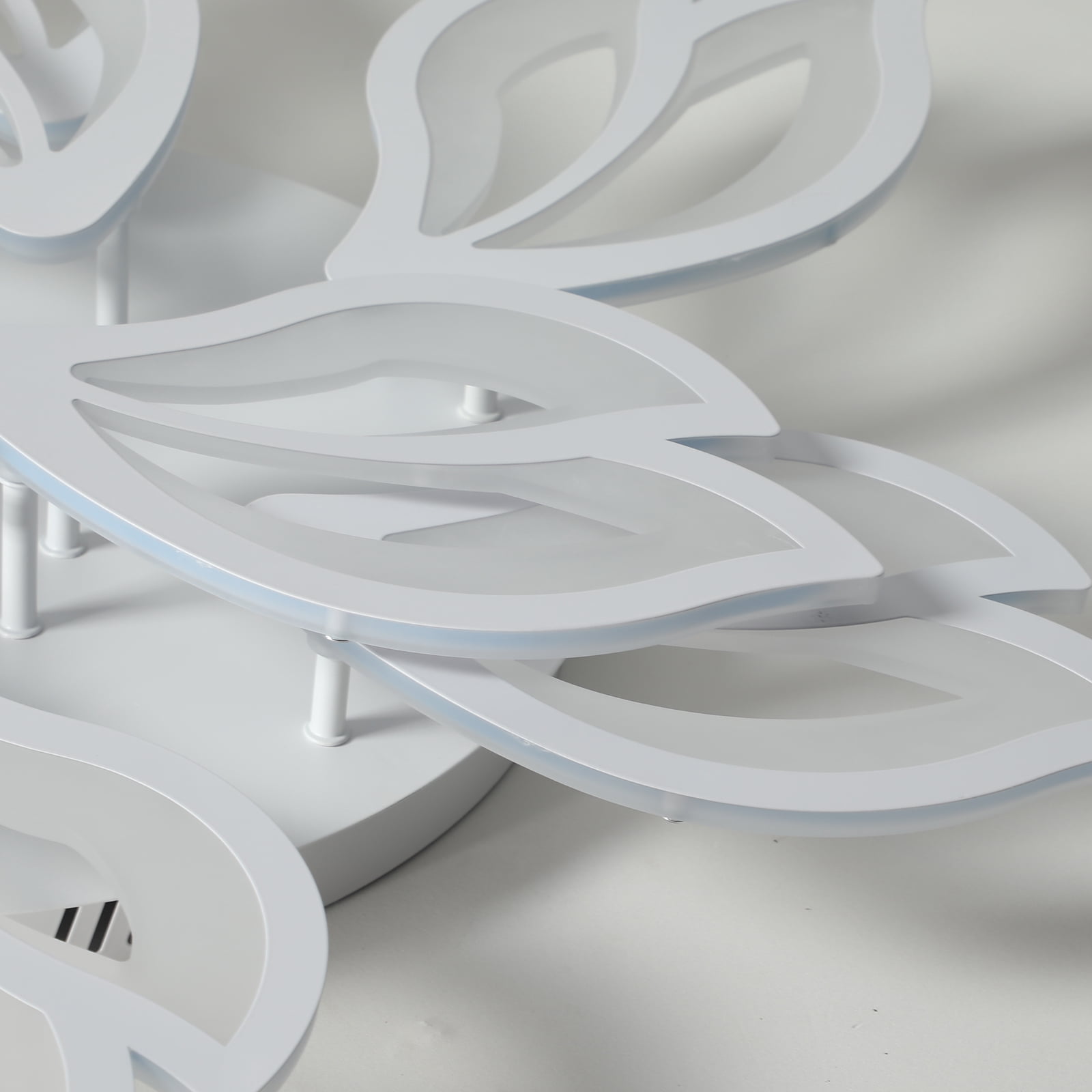 Garwarm Modern Ceiling Light, 29.5in Dimmable LED Flush Mount Ceiling Lamp, 75W Acrylic Sahde Ceiling Chandelier Lighting Fixture with Remote Control for Living Dining Room Bedroom - Image 8