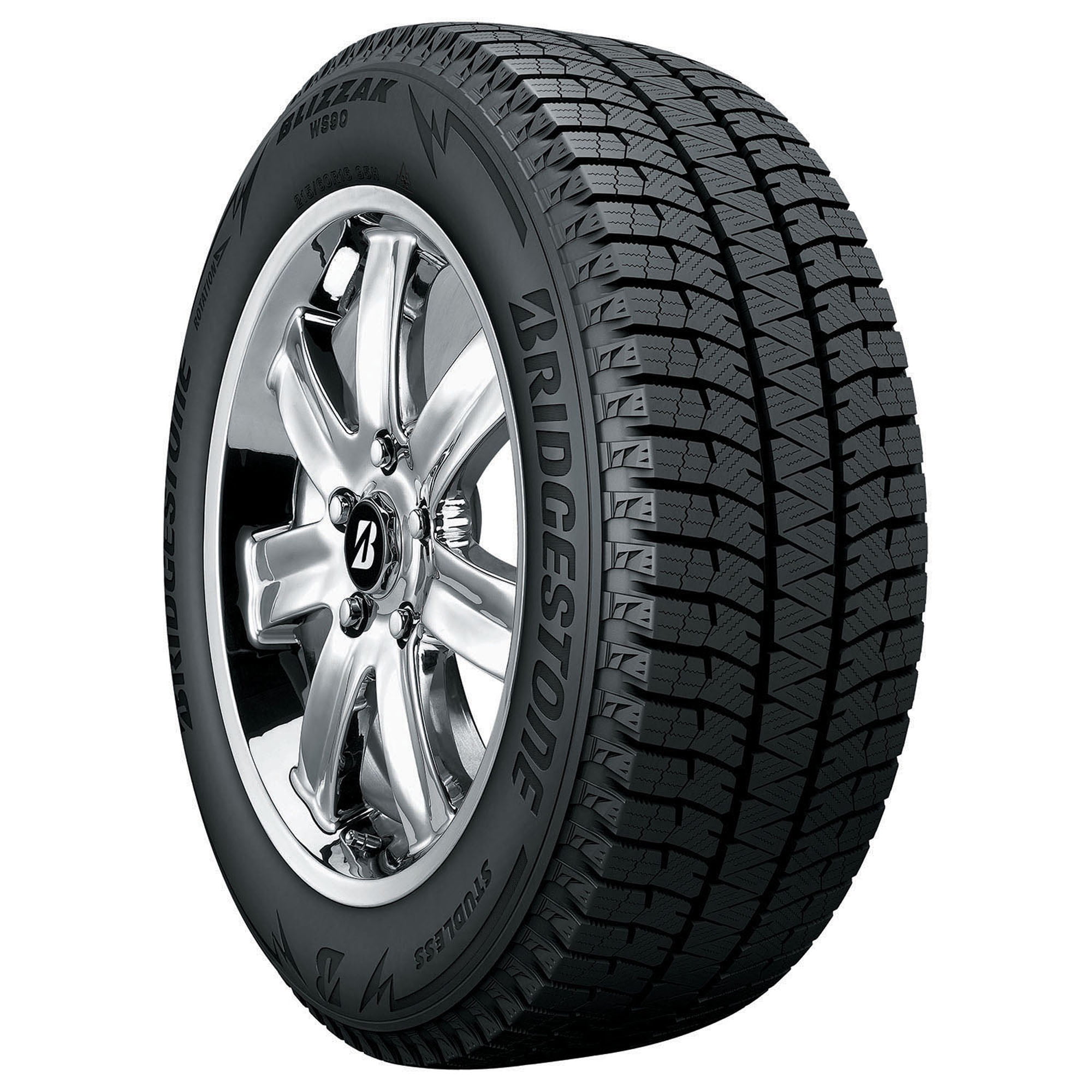 Bridgestone Blizzak WS90 Winter 225/55R18 98H Passenger Tire - Image 4