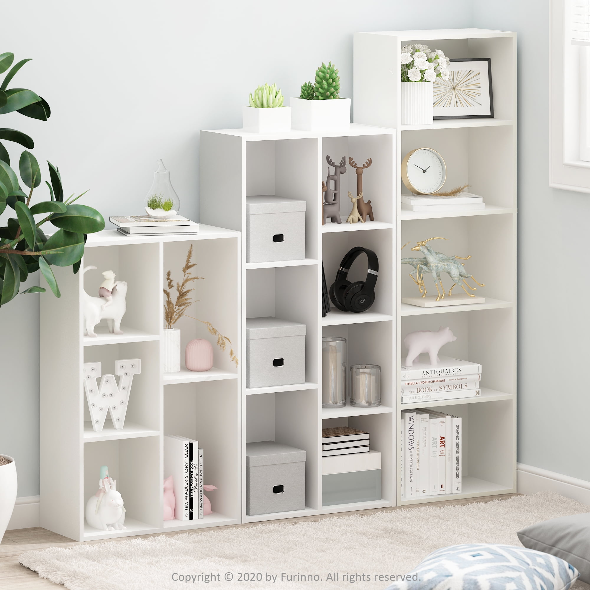 Furinno 5 Tier Reversible Open Shelf Bookcase - Image 3