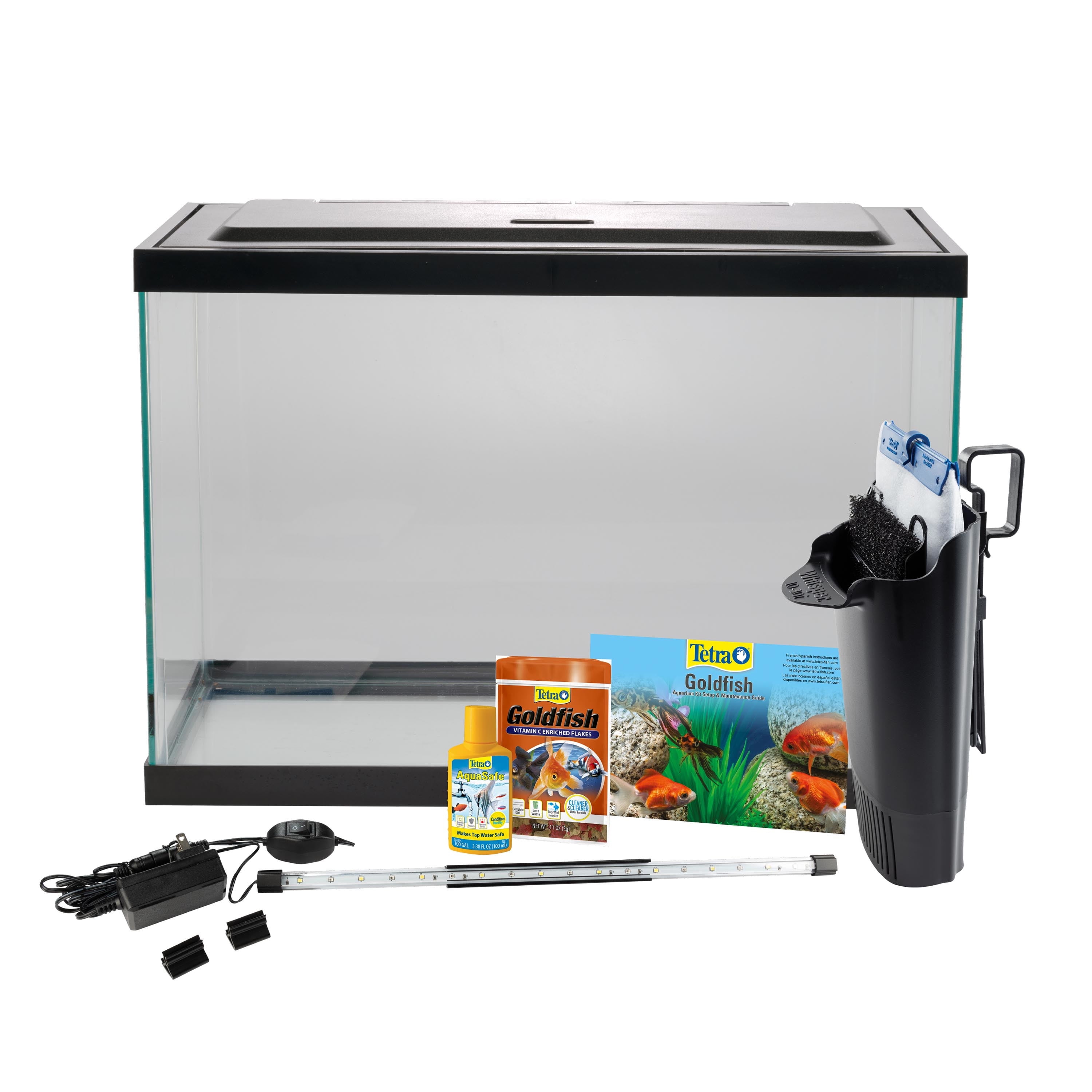 Tetra Complete LED Aquarium Kit for Goldfish, 20 Gallons, Includes White and Red LED Lights, Filter and Accessories - Image 4