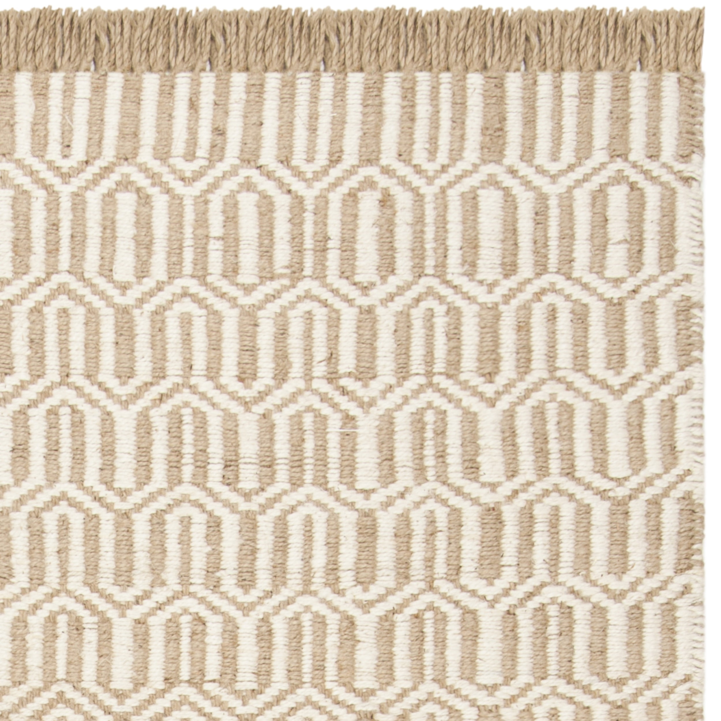 SAFAVIEH Natural Fiber Jakov Geometric Jute Area Rug, Natural/Ivory, 8' x 10' - Image 5