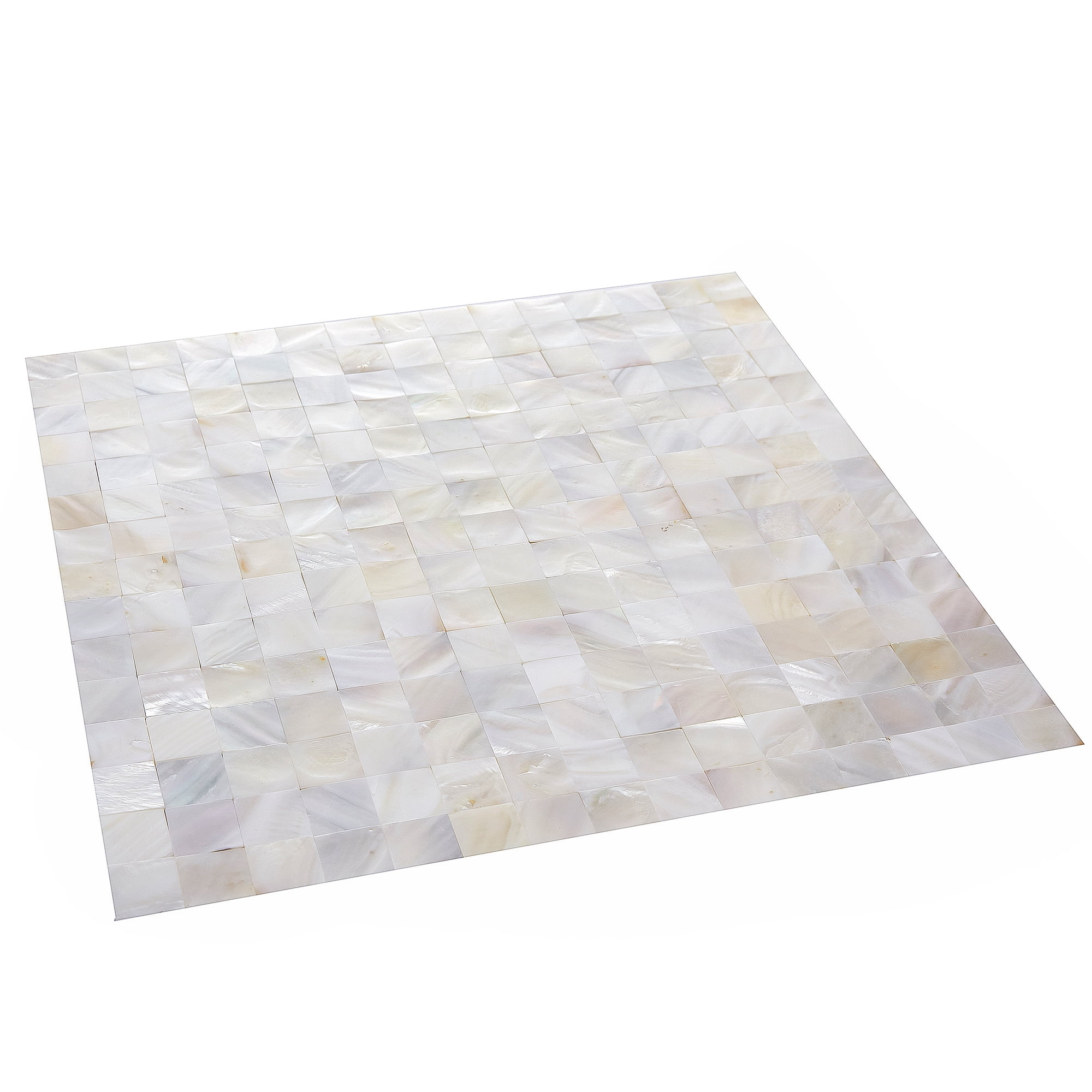 Acopelo Peel and Stick Mother of Pearl Mosaic Tile Natural White 12" x 12" for Backsplash, Kitchen Wall, Fireplace - 6 Tiles - Image 4