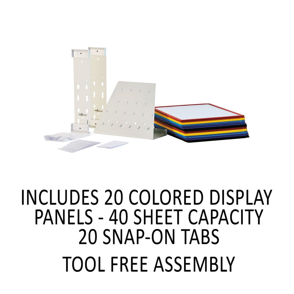 Durable 536100 20 Panels VARIO Reference Desktop System - Assorted Borders and Panels - Image 6