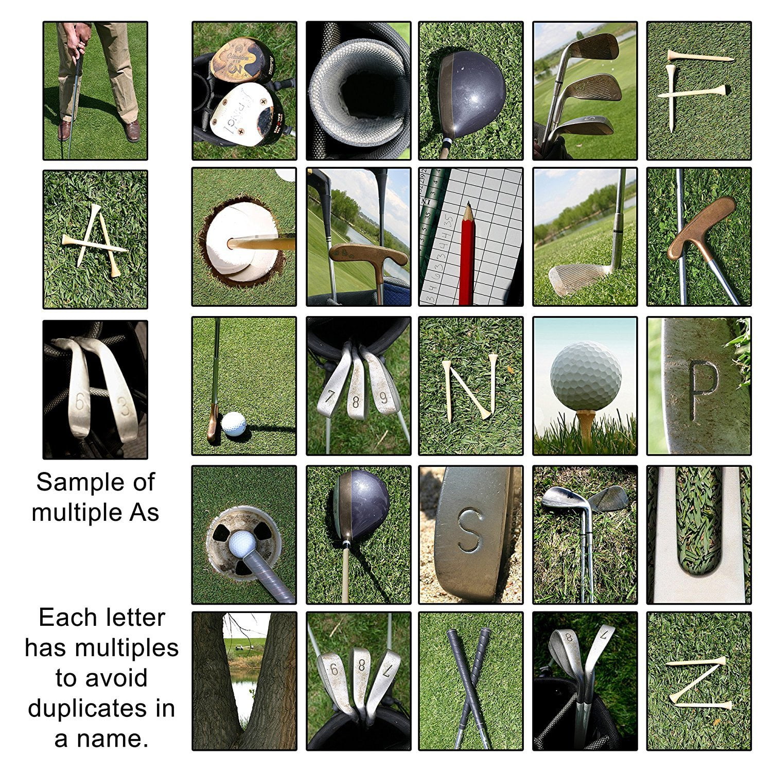 Personalized Golf Framed Canvas Wall Art, Live Preview, Choose Each Photo, Multiple Options - Image 5