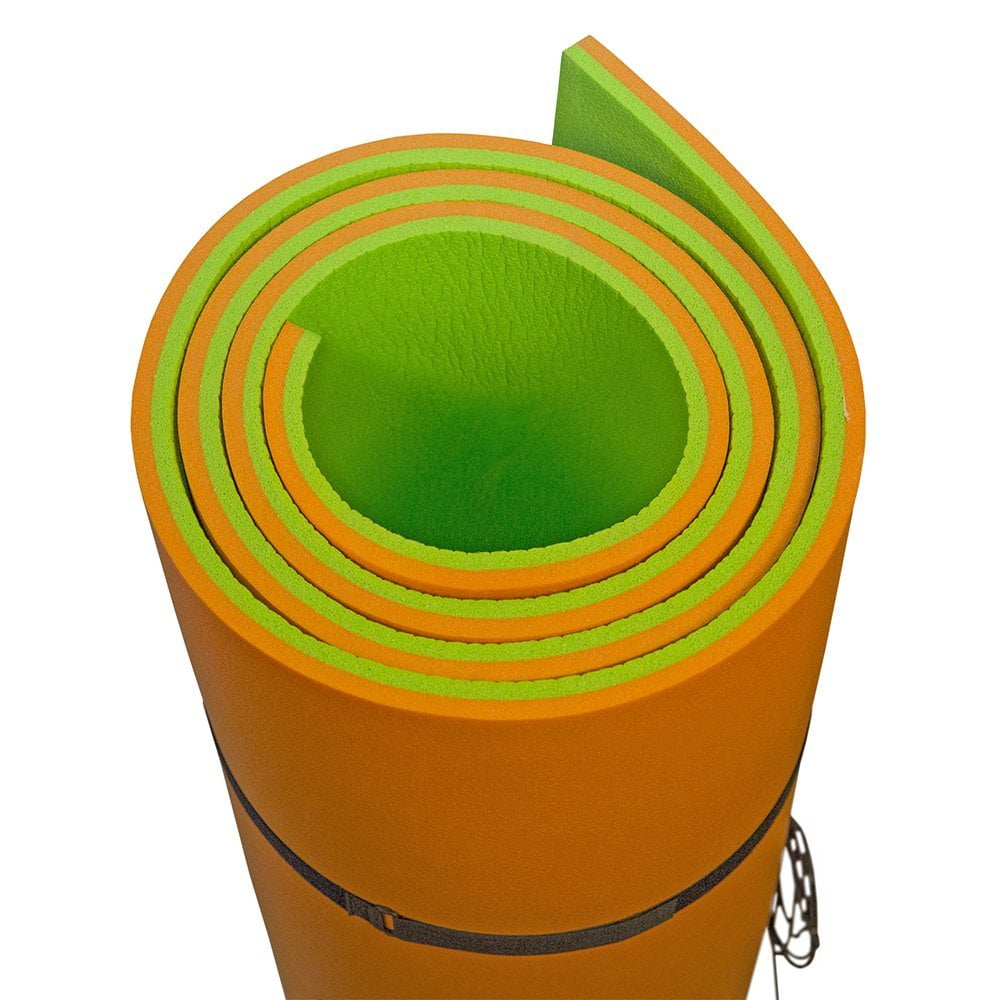 Rubber Dockie 18x6 ft Premium Foam Floating Water Mat Pad (Green & Orange) - Image 3