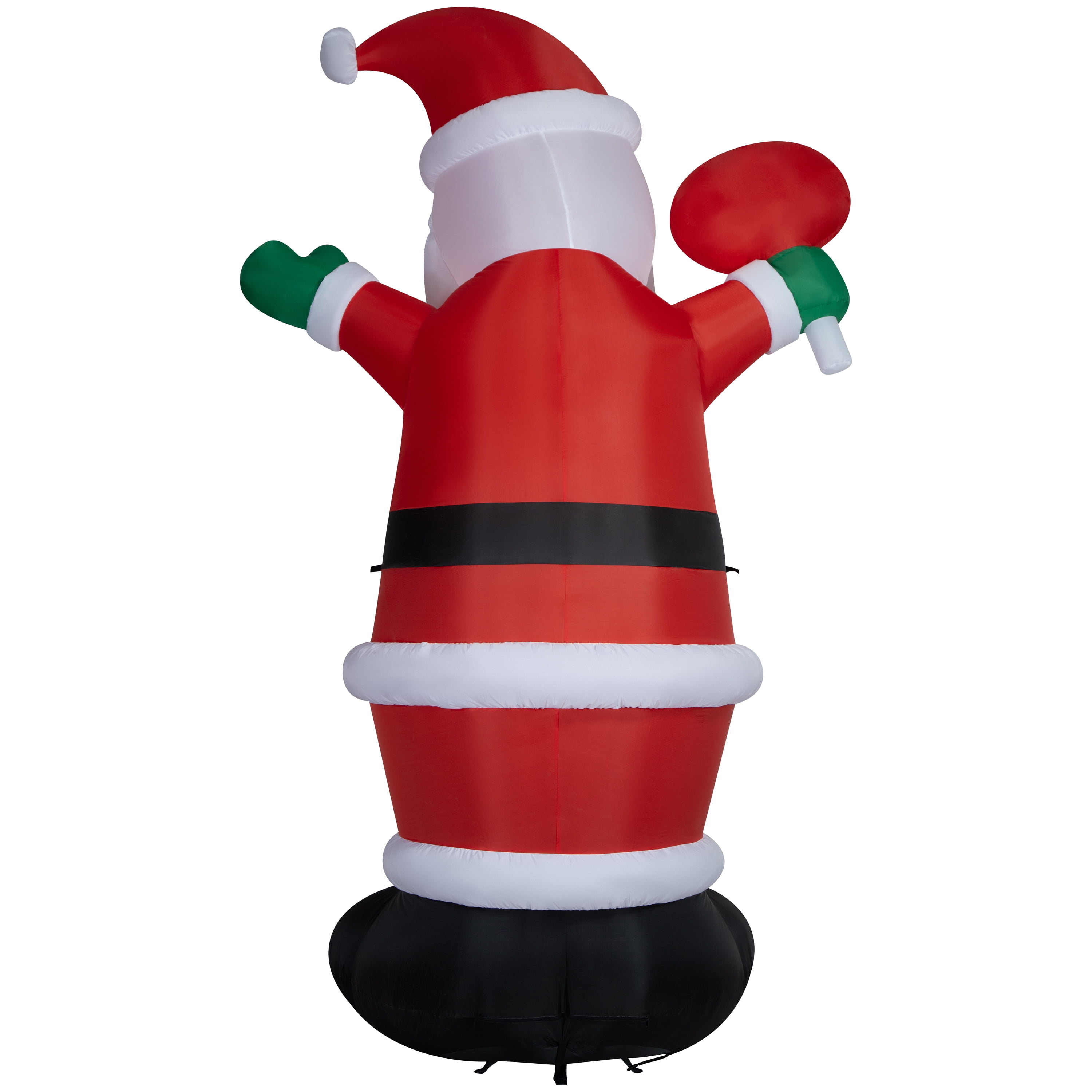 10 ft Giant Inflatable Santa Claus w/ Merry Christmas Sign, Airblown Inflatables Yard Decoration - Image 3