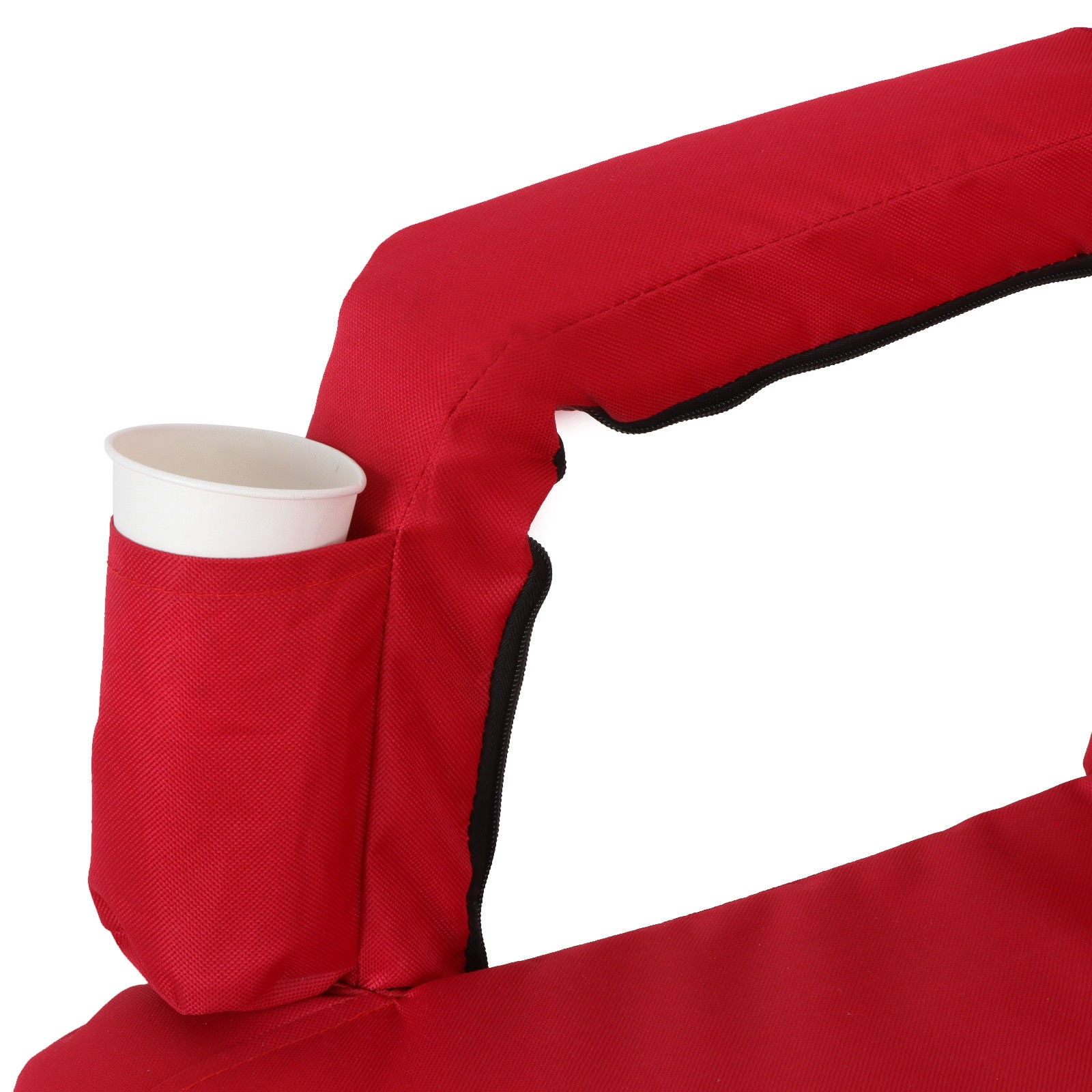 Zeny Red Wide Stadium Seats Chairs for Bleachers or Benches - 5 Reclining Positions - Image 7