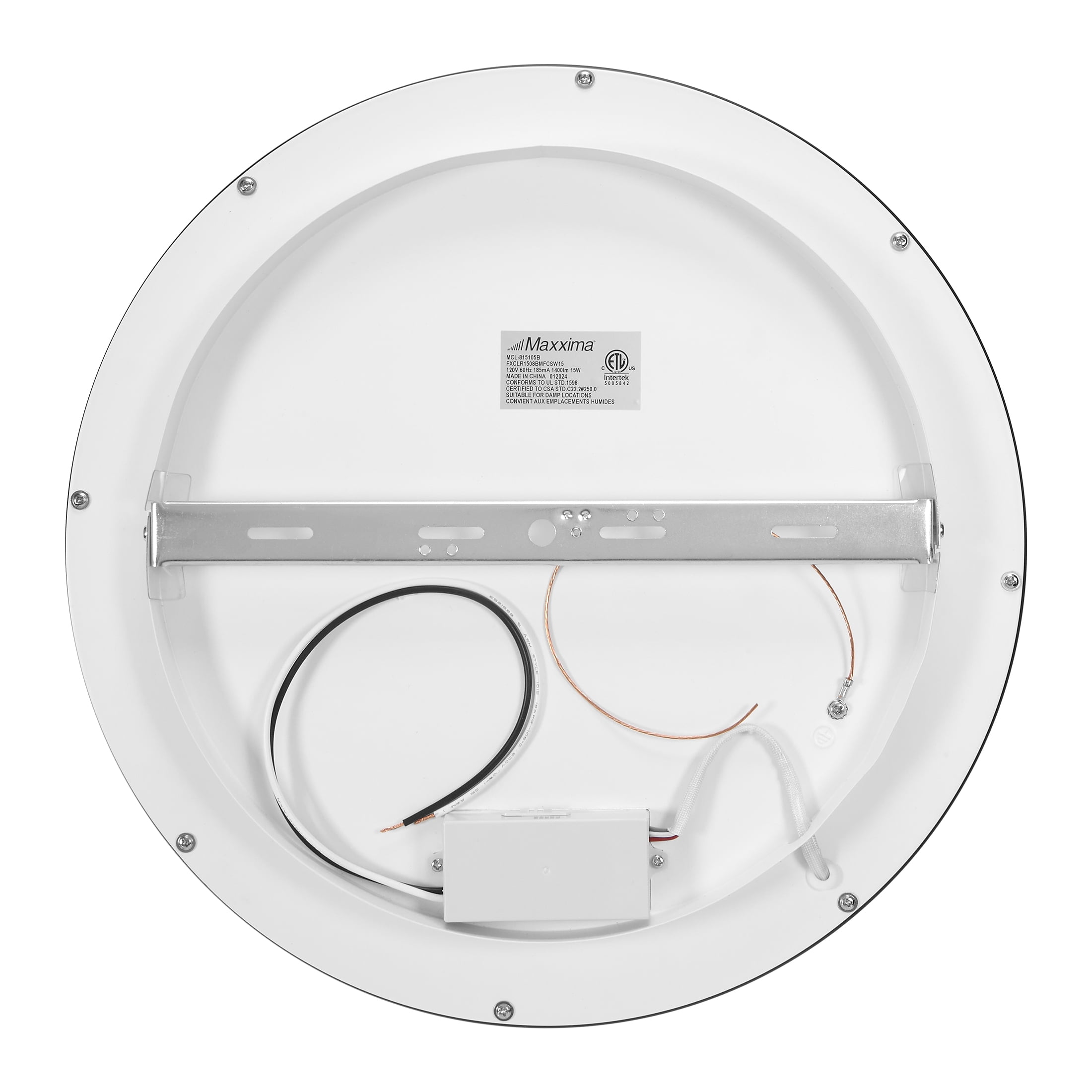 Maxxima 15 in. Black LED Flush Mount Ceiling Light, 5 CCT 2700K-5000K, 1400 Lumens, Dimmable - Image 5