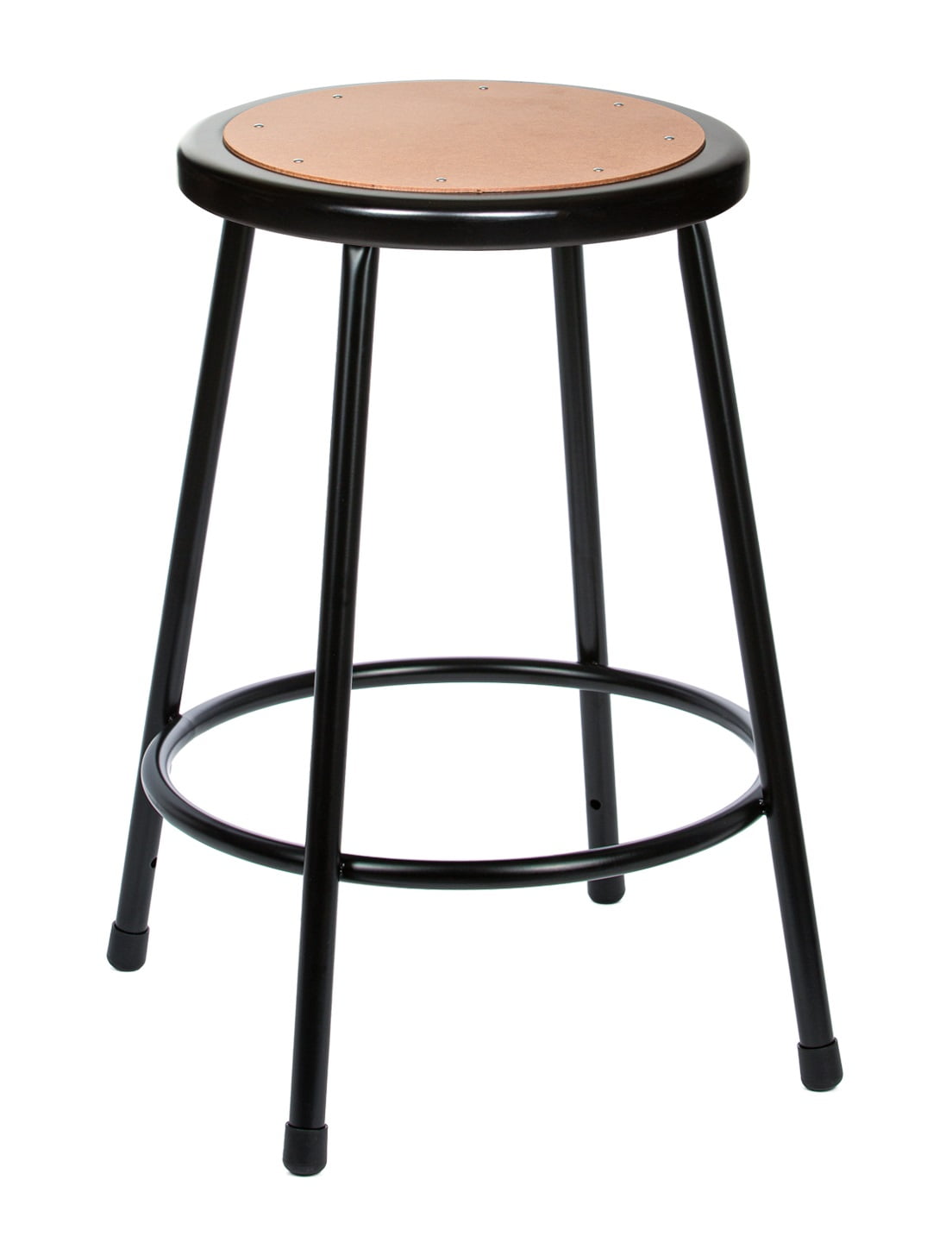 Hampden Furnishings Flynn Collection 24" Masonite/Steel Stool, Black, Pack of 2 - Image 7