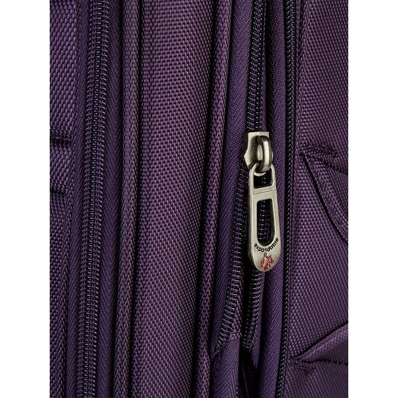 Travelers Club TPRC Lexington 20" Rolling Expandable Carry-on 4-Wheel Spinner Luggage - Purple - Image 9