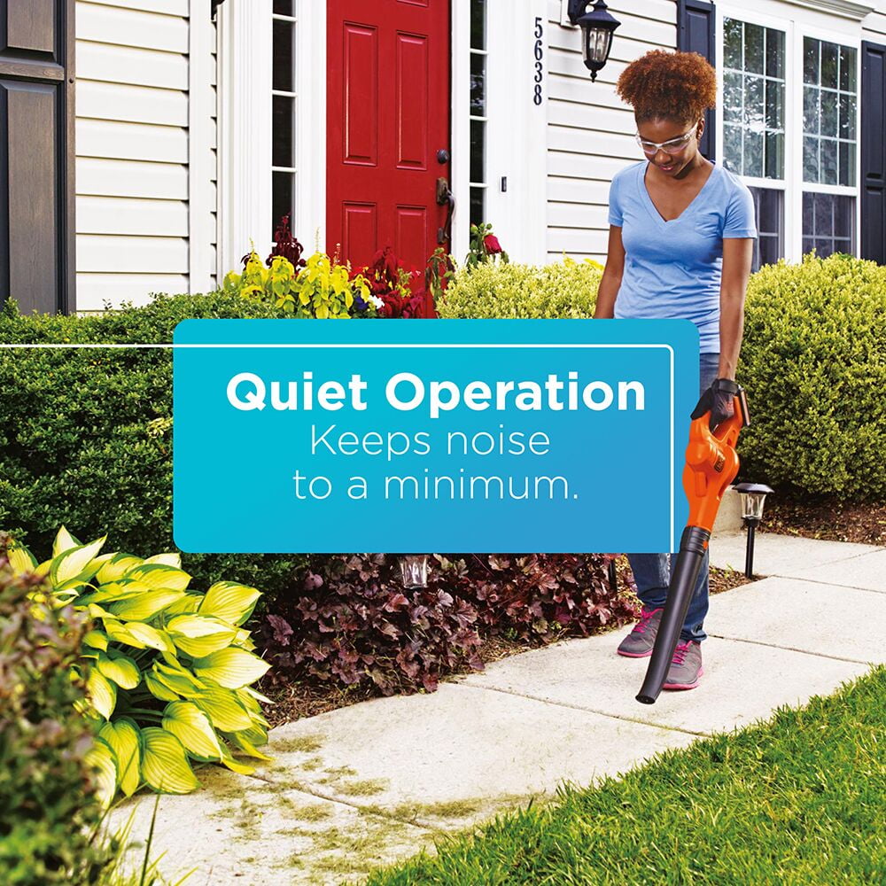 BLACK+DECKER 20V Cordless Leaf Blower, 1.5Ah, Lithium Ion Battery and Charger Included - Image 2