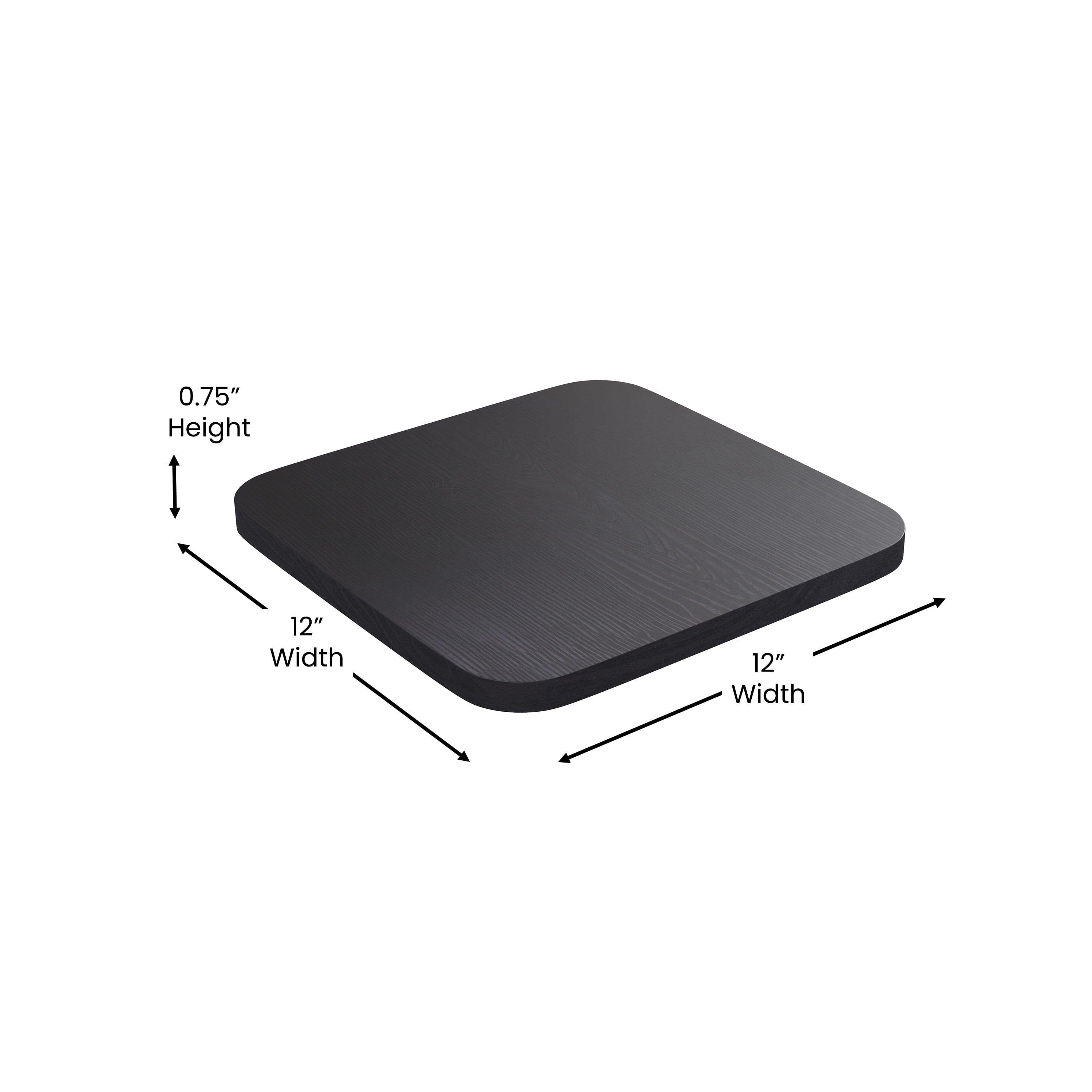 Flash Furniture Kai Commercial Grade 24" High Black Metal Indoor-Outdoor Counter Height Stool with Removable Back and Black All-Weather Poly Resin Seat - Image 12