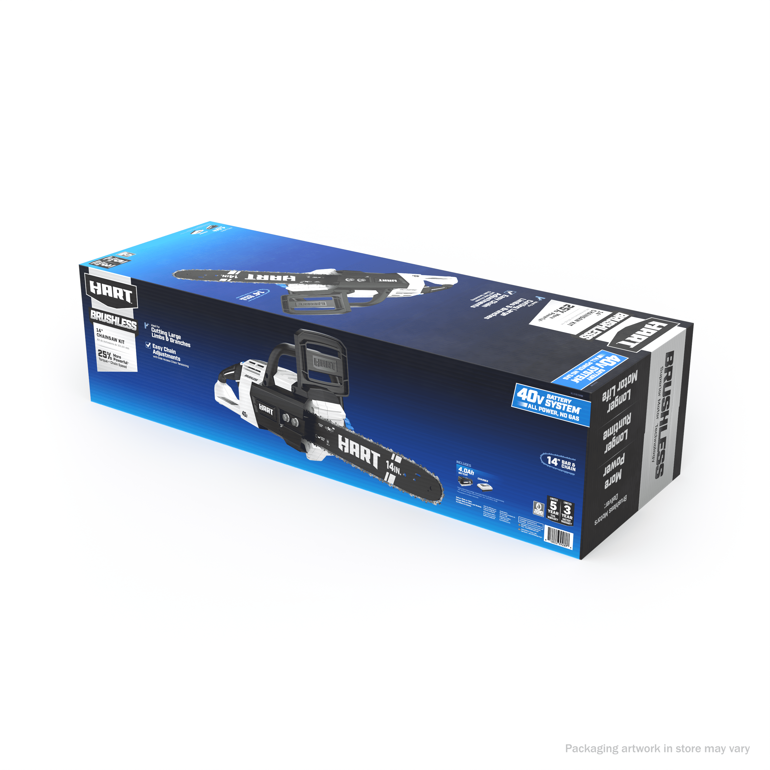 HART 40V Cordless Brushless 14 inch Chainsaw Kit (1) 4.0Ah Lithium-Ion Battery - Image 10