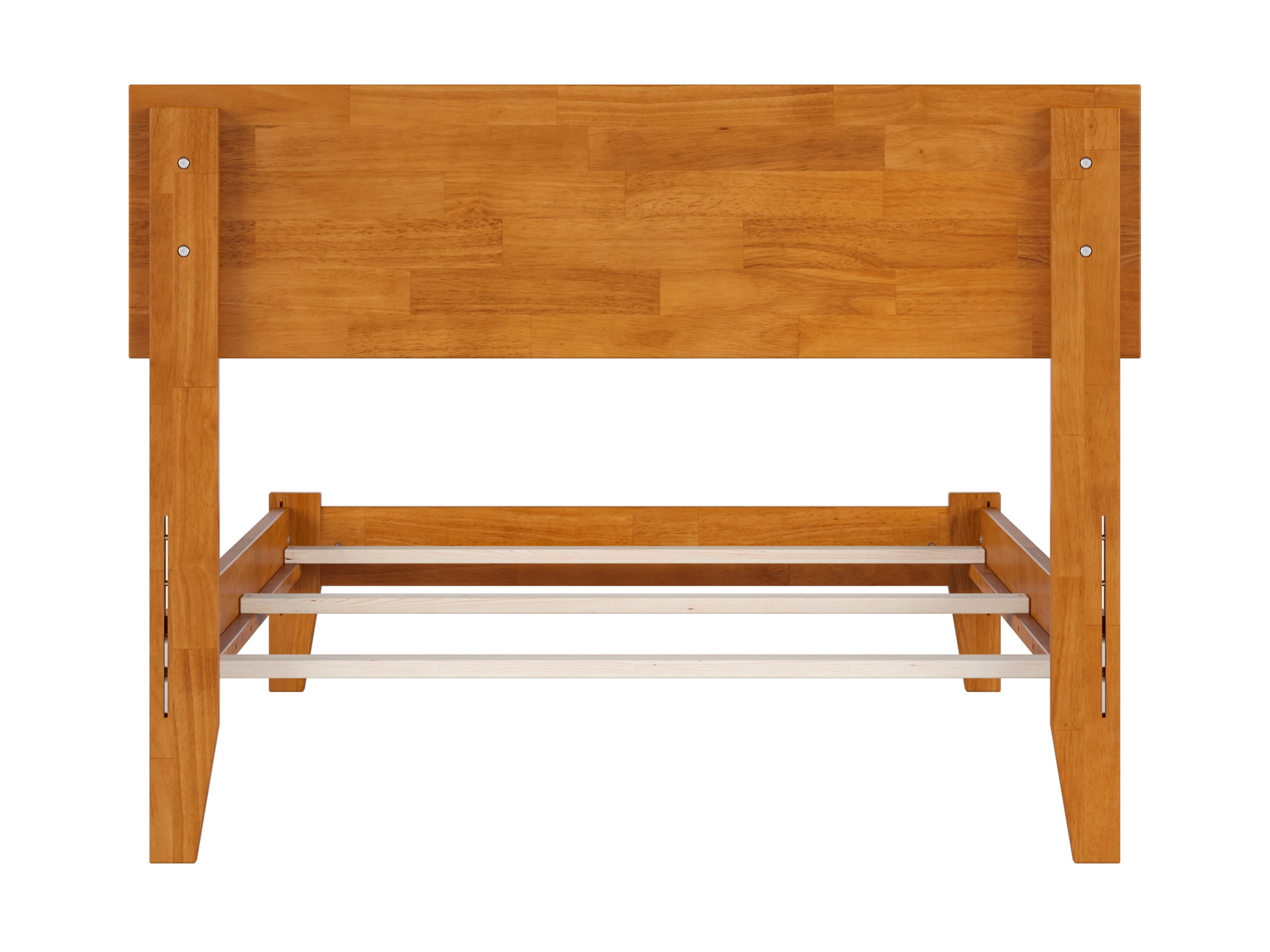 AFI Orlando Twin Solid Wood Foundation Bed, Light Toffee - Image 7