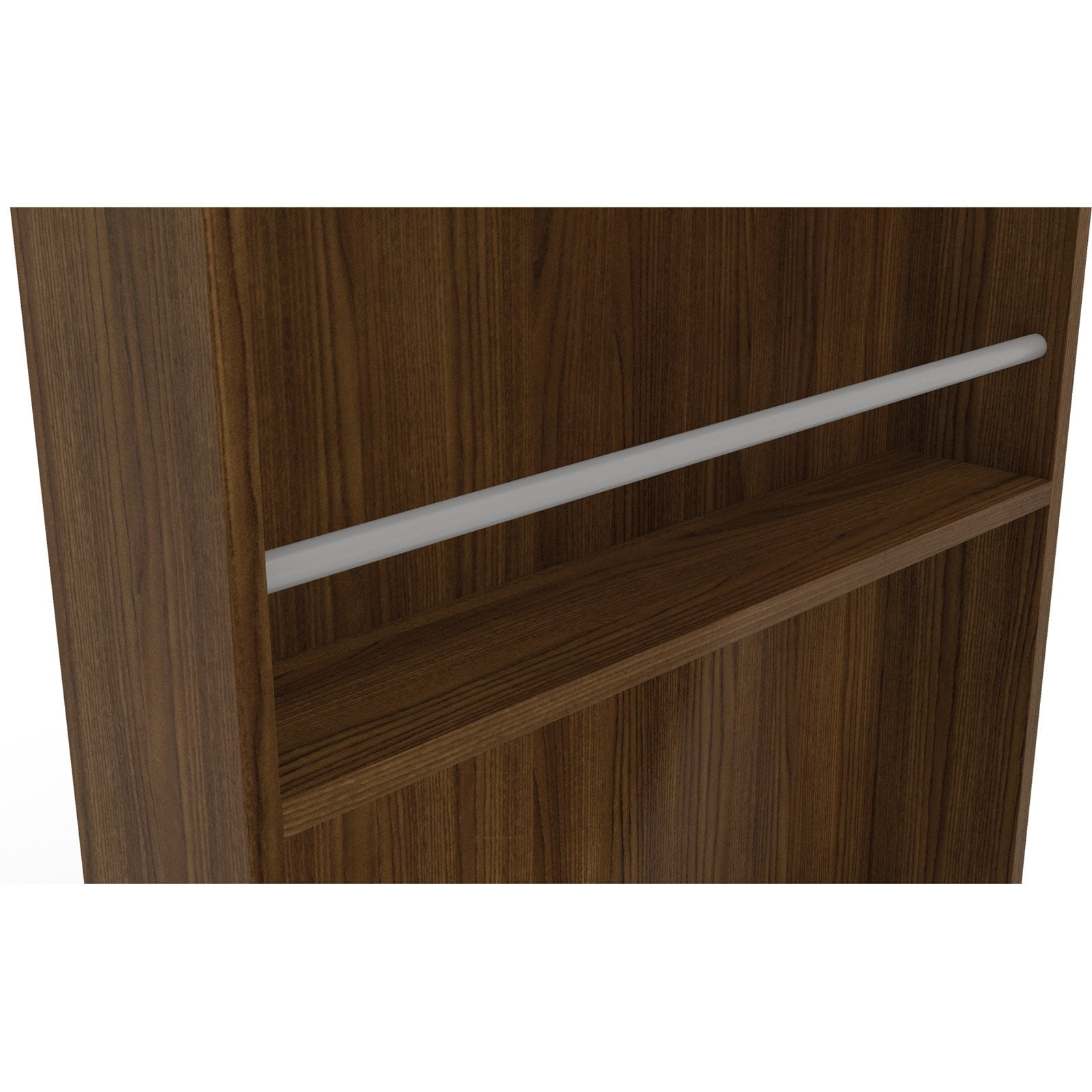 Boahaus Cambridge Modern Bar Table, Brown Finish, Wine Storage - Image 4