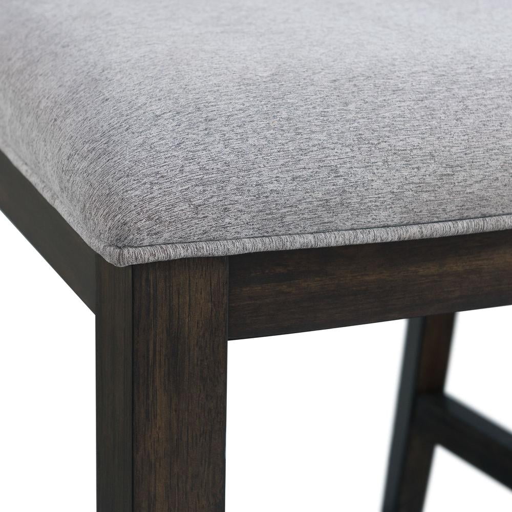 Picket House Furnishings Taylor Counter Height Side Chair Set in Walnut - Image 7