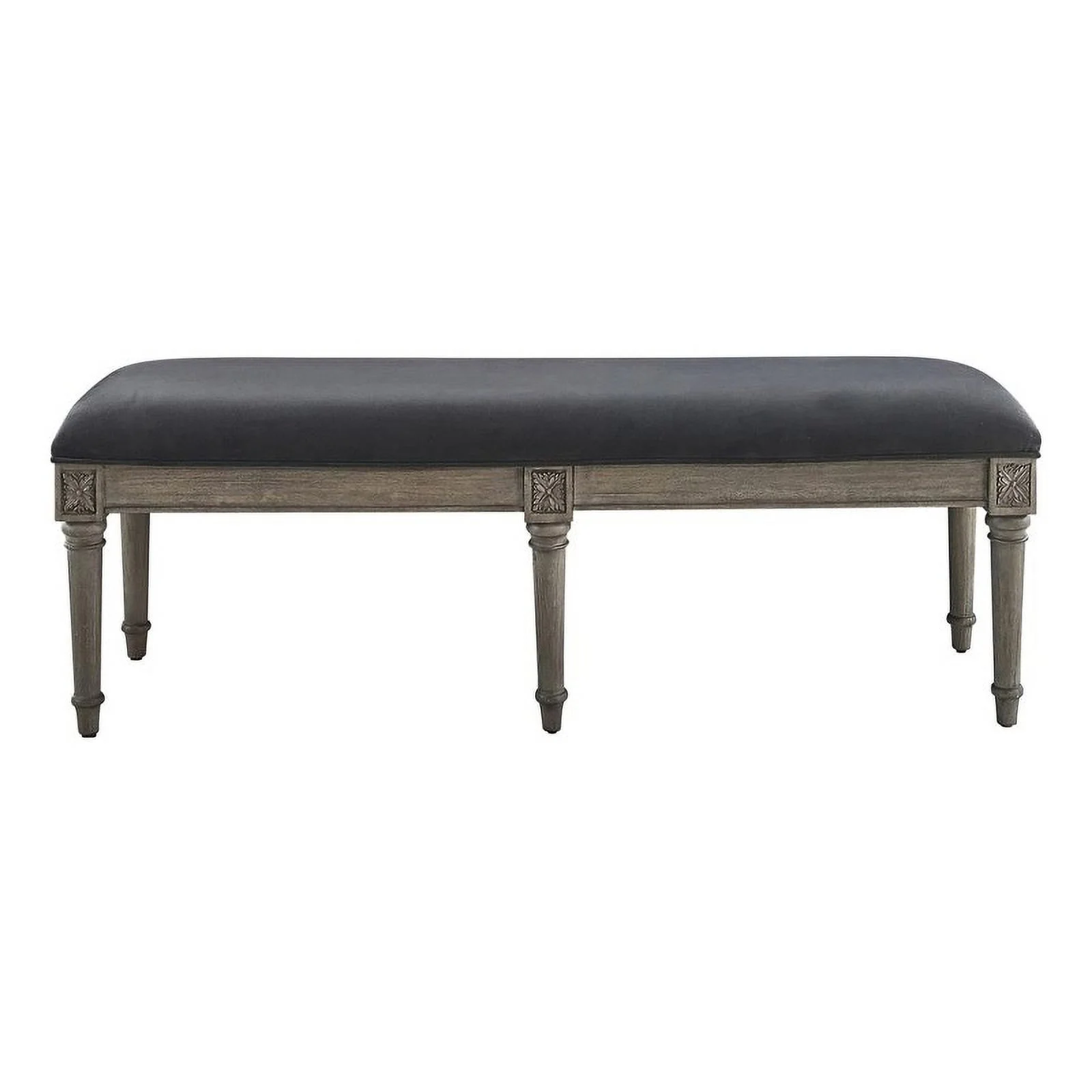 Alderwood Upholstered Bench French Grey - Image 4