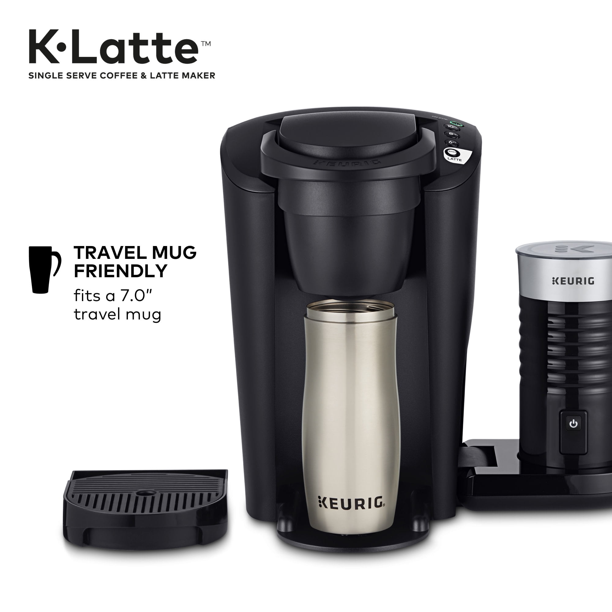 Keurig K-Latte Single Serve K-Cup Coffee and Latte Maker, Black - Image 8