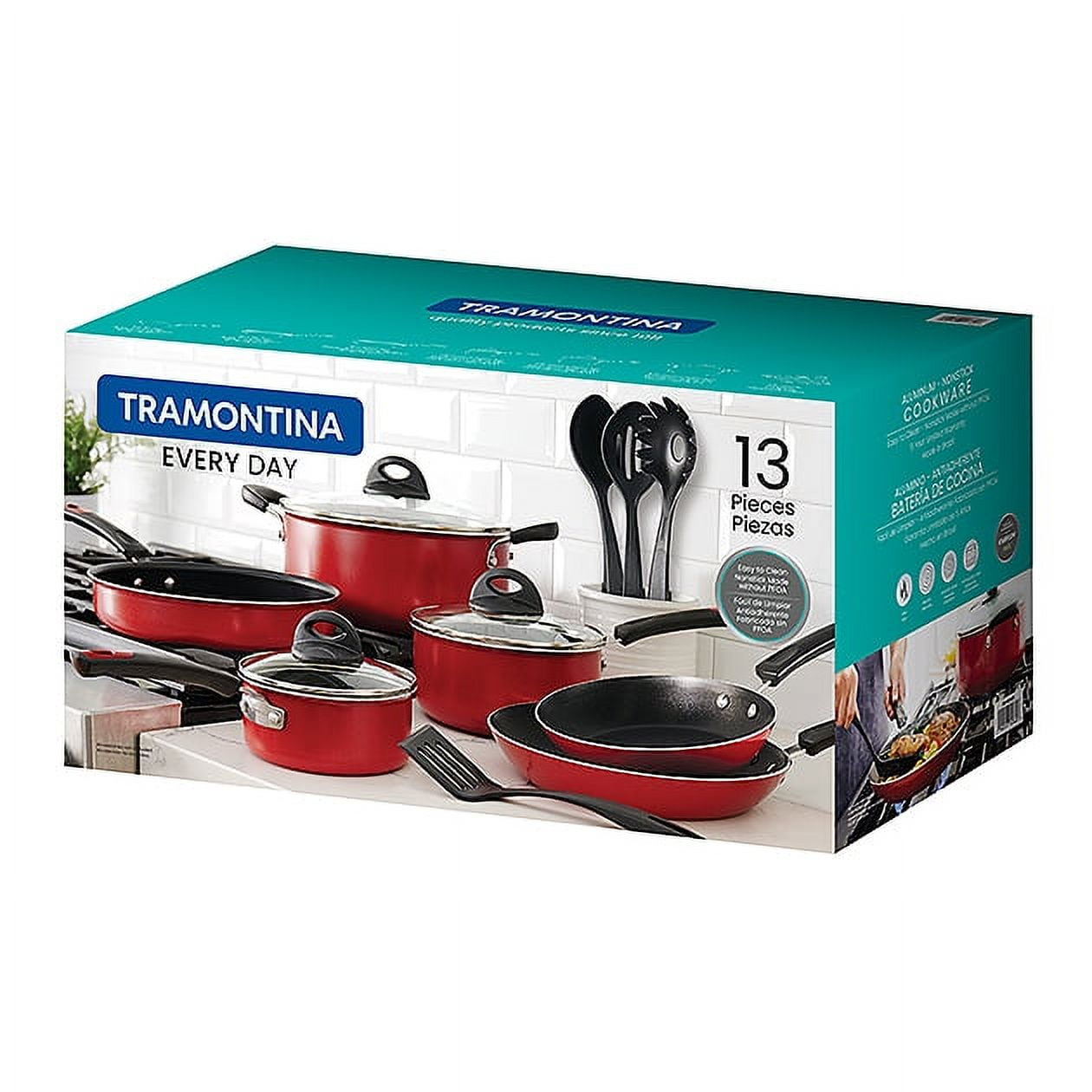 Everyday 13 Pc Enamel Nonstick Cookware Set - Image 7