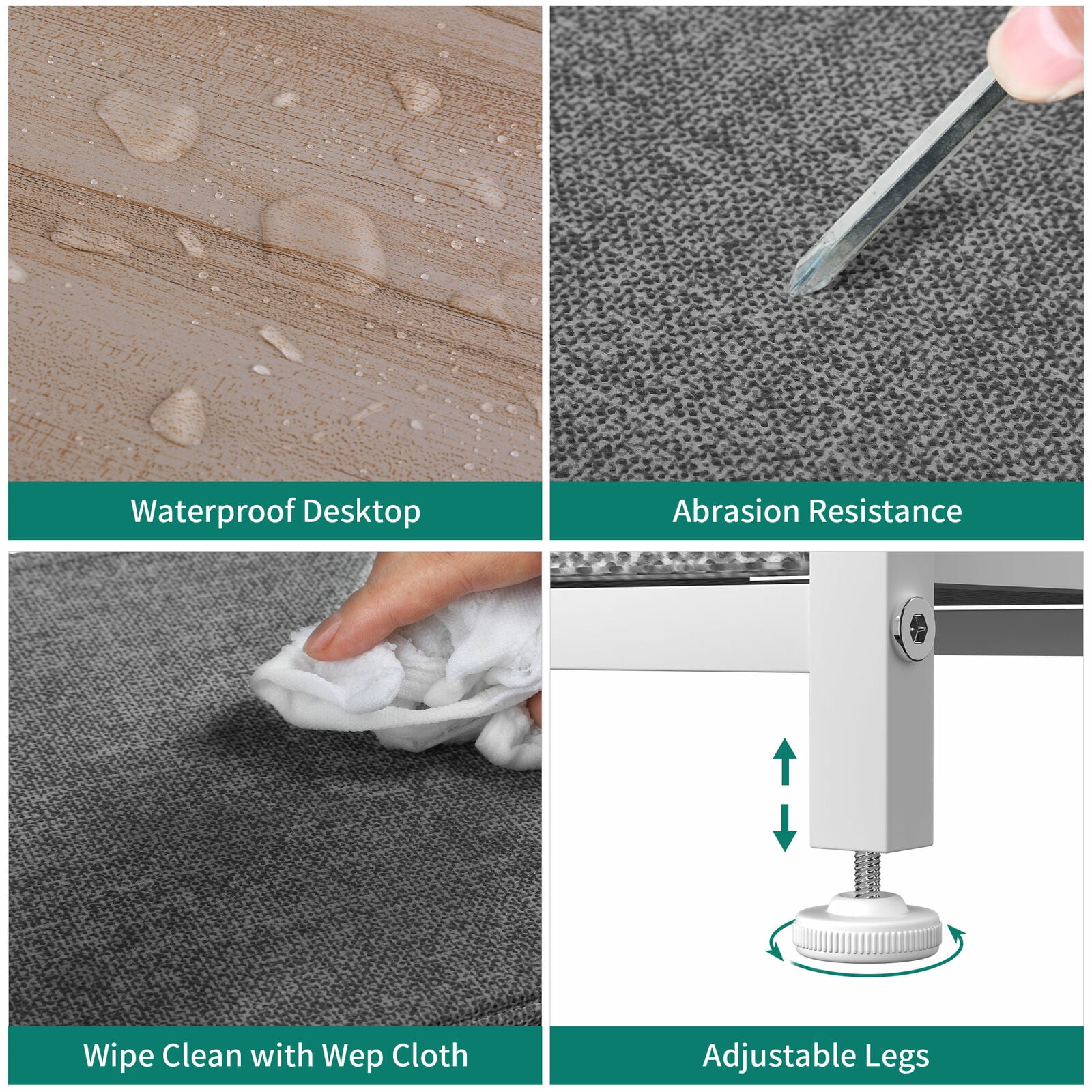 DWVO 10-Drawer Fabric Storage Dresser Cabinet with Metal Frame for Adults, Organizer in Gray - Image 6