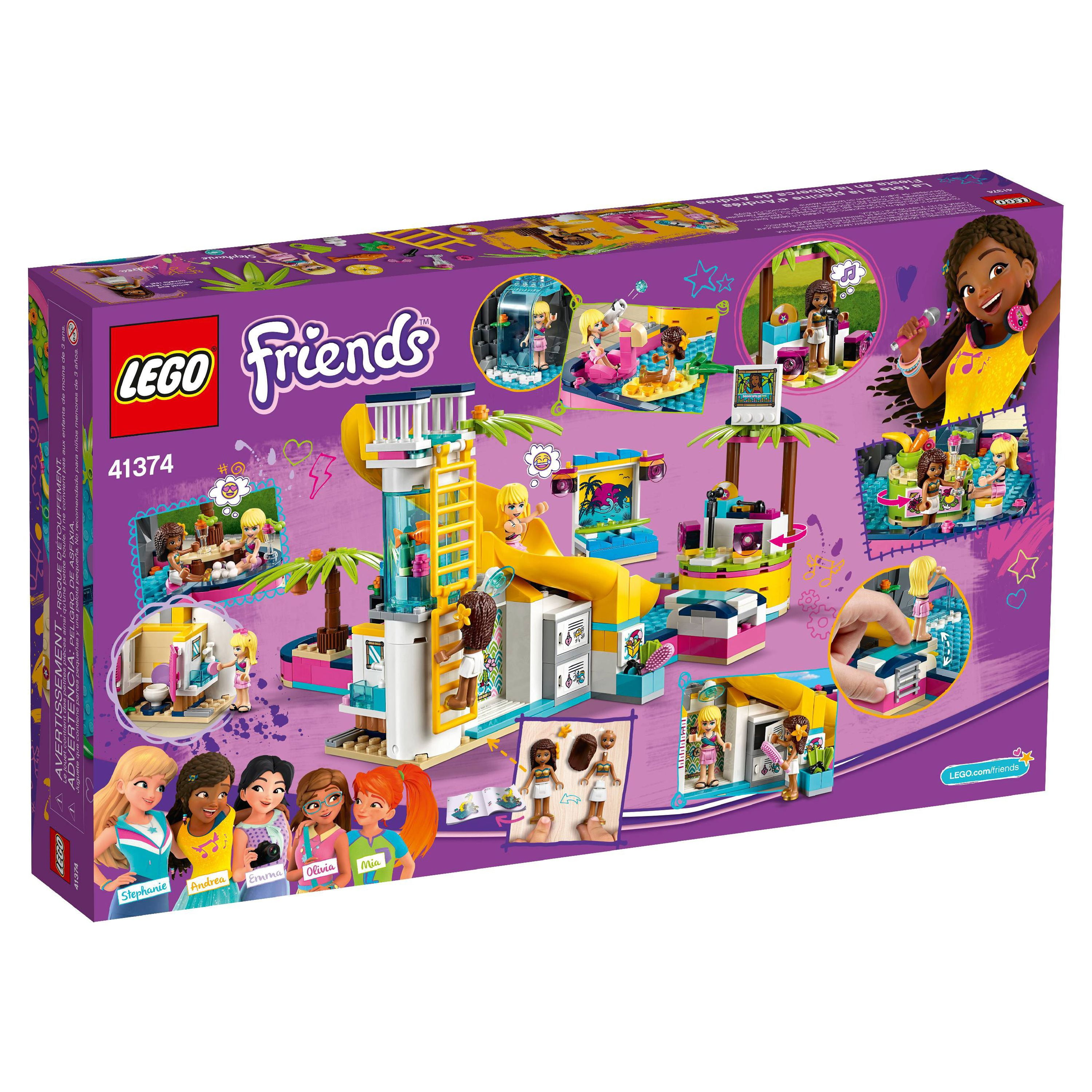 LEGO Friends Andrea's Pool Party 41374 Building Set with Mini Dolls - Image 3