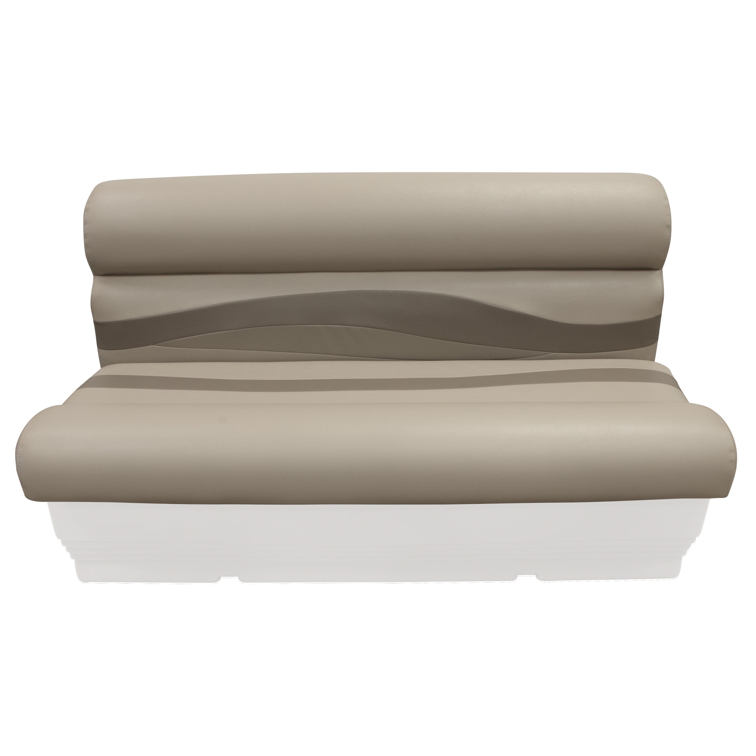 Wise BM1145-1749 Premier Series Pontoon 50" Bench Cushion Set - Mocha Java / Mushroom / Cafe - Image 6